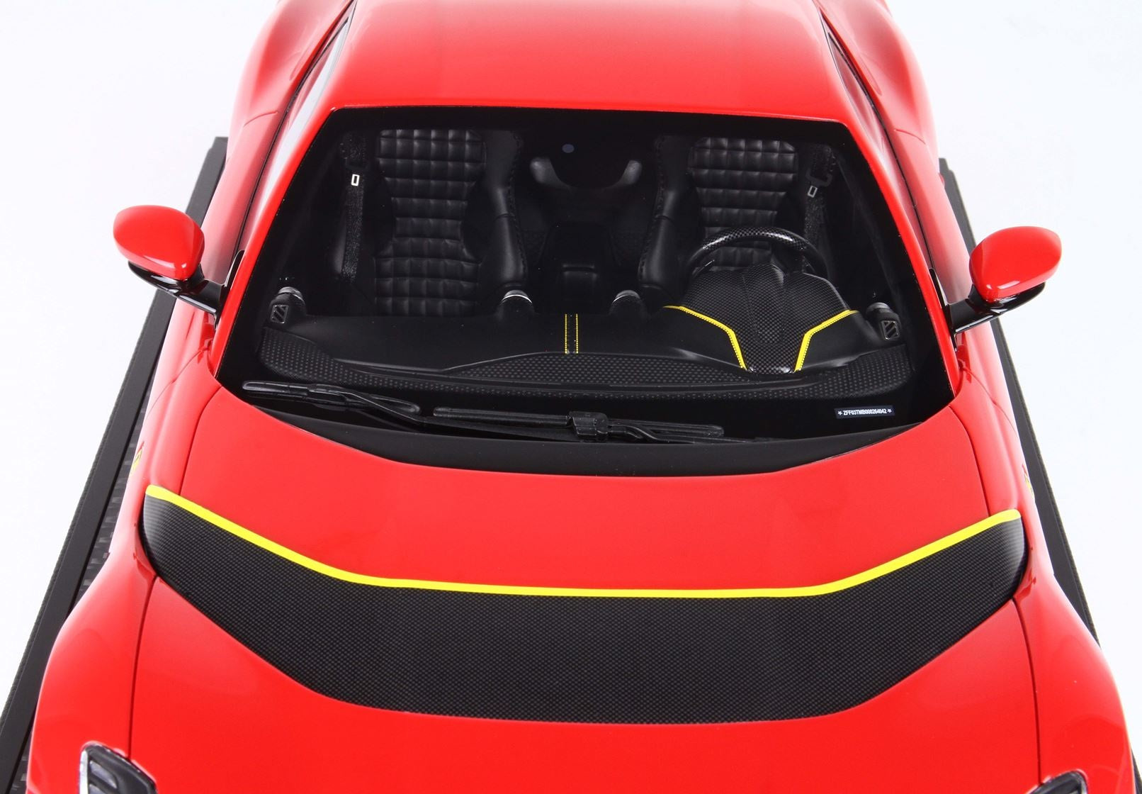 1/12 BBR Ferrari 812 Competizione Yellow details Rosso Corsa 322 BBR1215B2