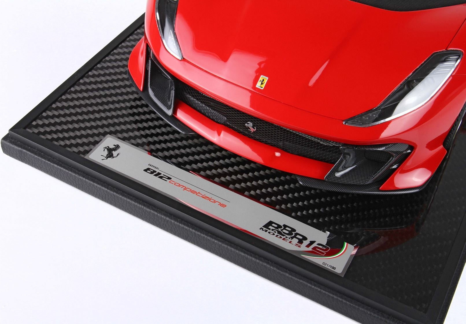 1/12 BBR Ferrari 812 Competizione Yellow details Rosso Corsa 322 BBR1215B2