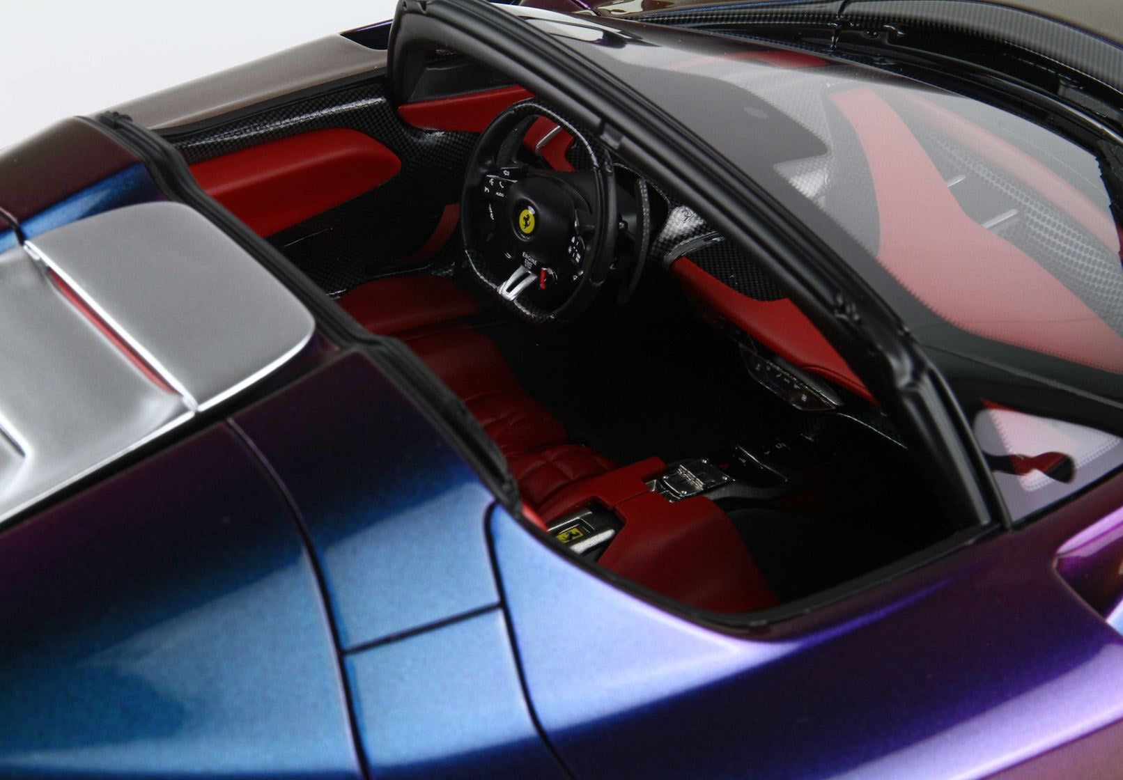 1/12 BBR Ferrari Daytona SP3 Serie Icona Chamaleon purple - Open roof #22/25 BBR1217CHA1
