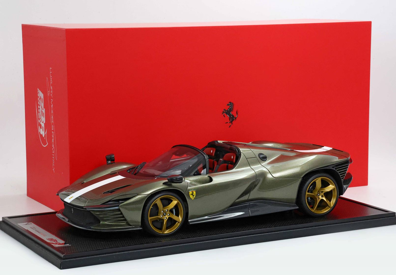 1/12 BBR Ferrari Daytona SP3 Serie Icona Open roof Verde Manzoni Gloss, LE 13 Stück BBR1217F1