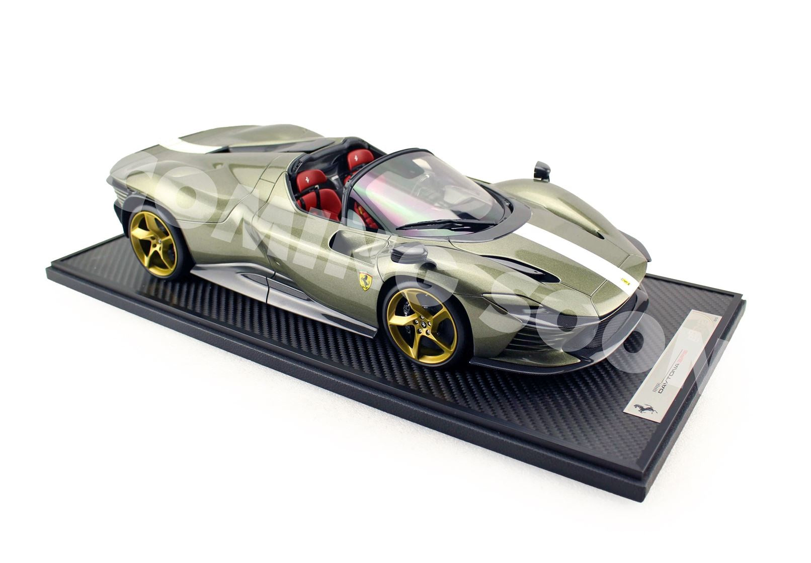 1/12 BBR Ferrari Daytona SP3 Serie Icona Open roof Verde Manzoni Gloss, LE 13 Stück BBR1217F1