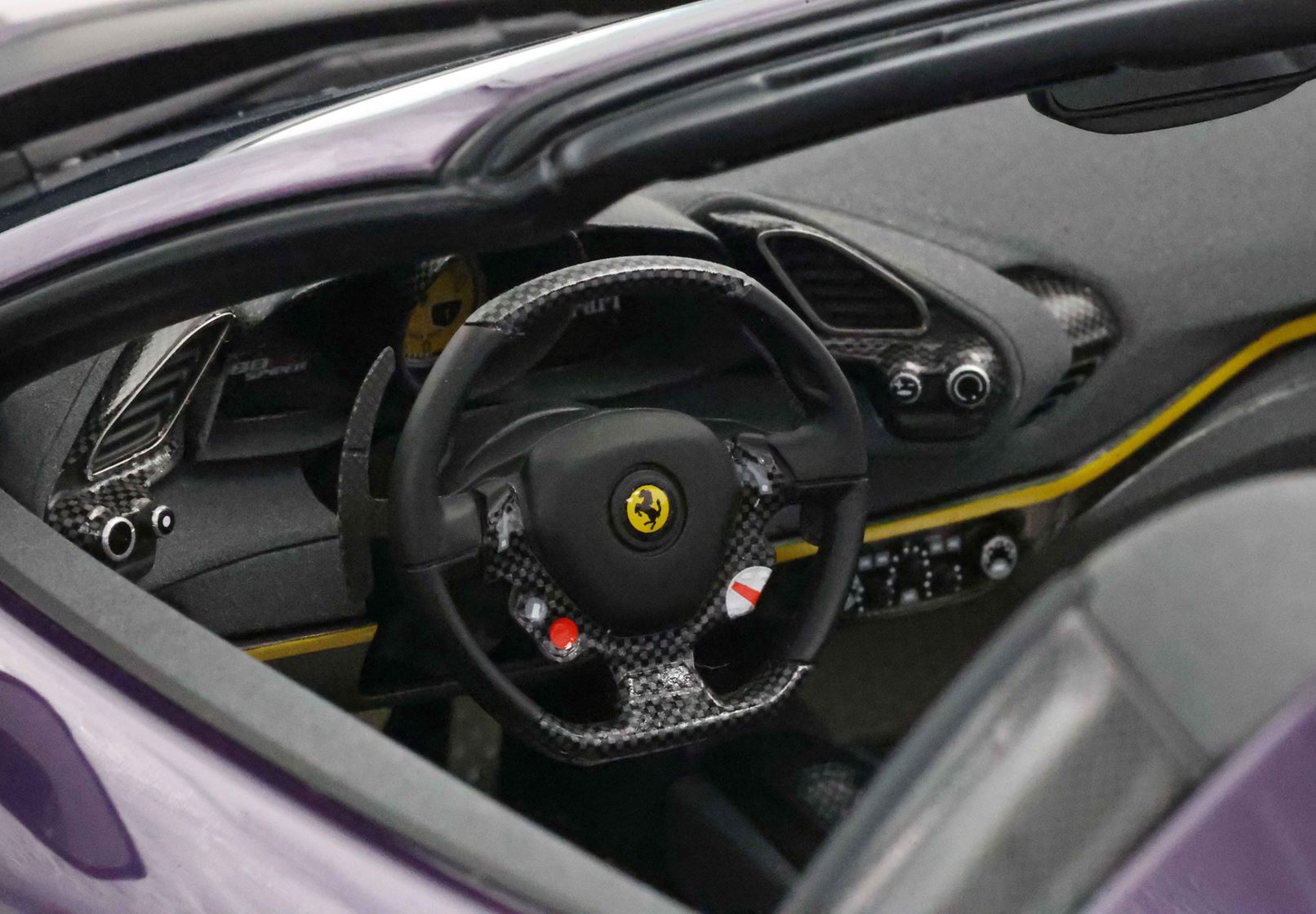 1/12 BBR Ferrari 488 Pista Spider Open roof - Viola Hong Kong - Gold LE 10 pcs. BBR1225E1