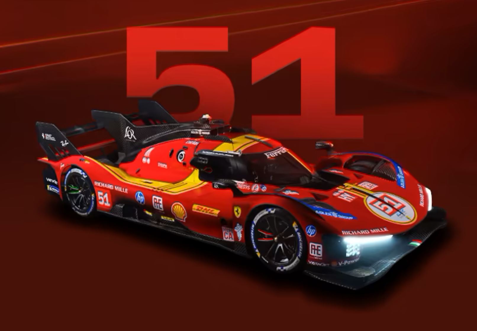 1/12 BBR Ferrari 499P #51 - 24h Le Mans 2025,  Pier Guidi - Giovinazzi - Calado BBR1228B