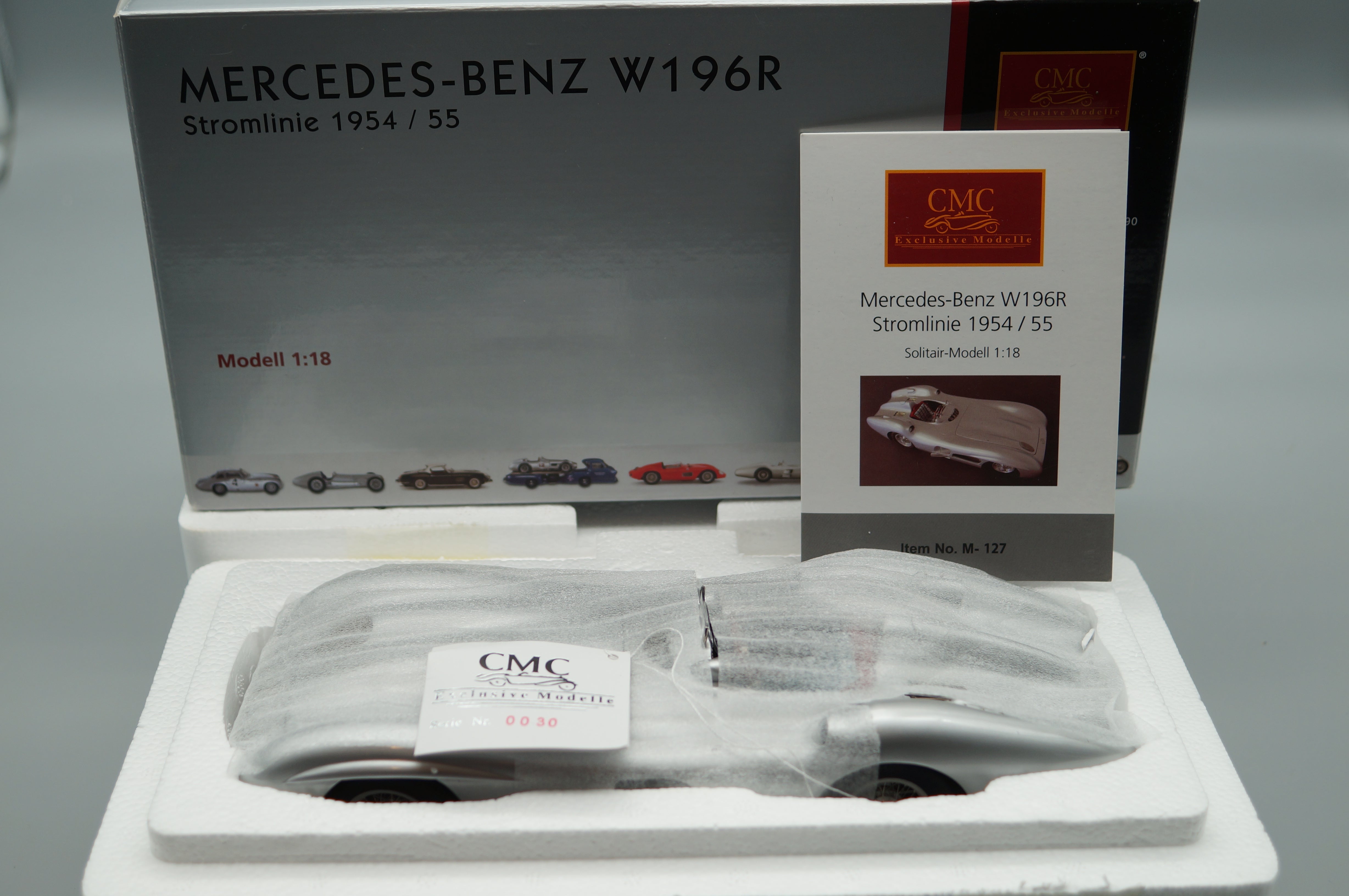 1/18 Mercedes-Benz W196R Stromlinie CMC M-127 - pre-owned- AA493