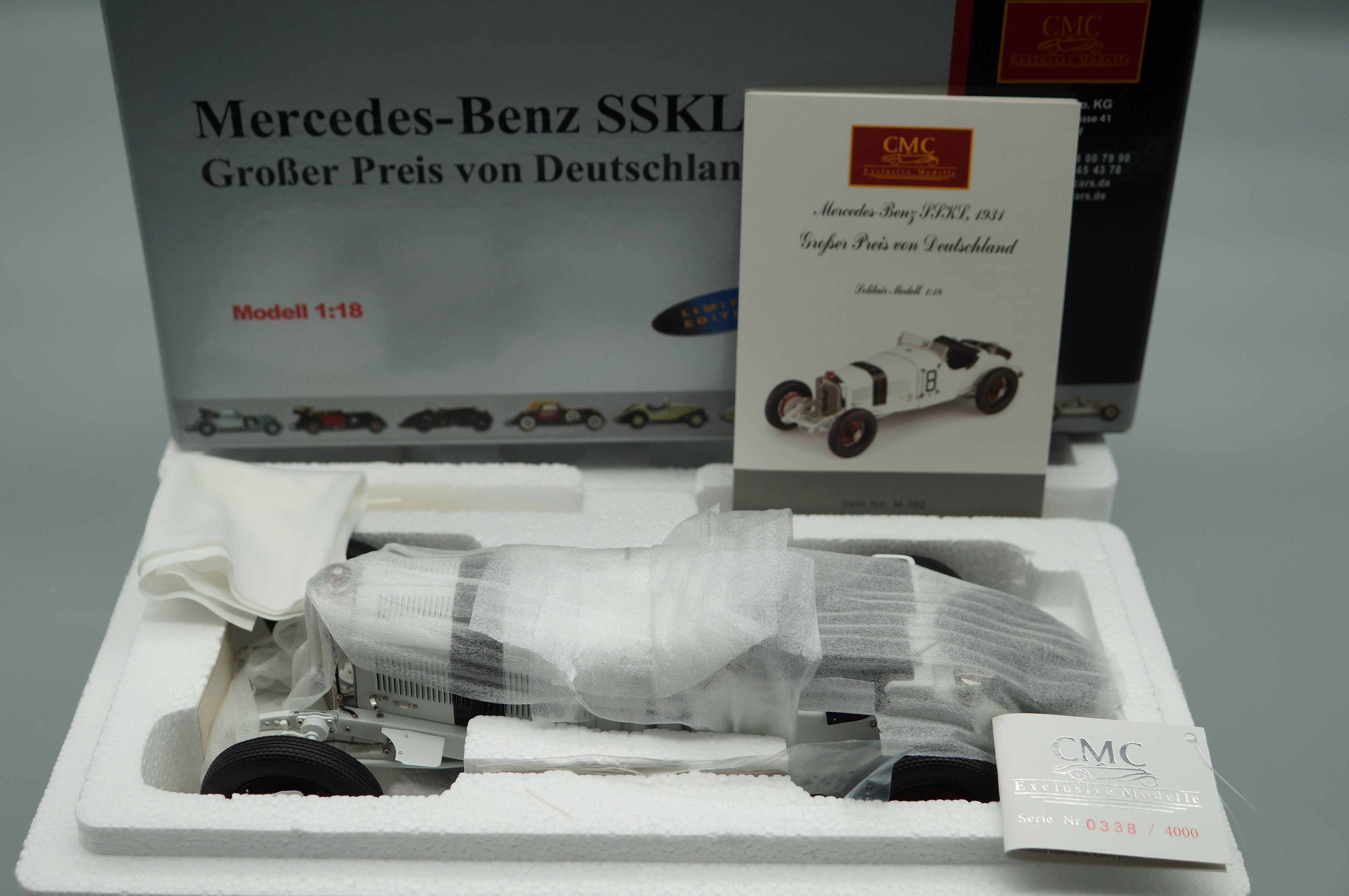 1/18 Mercedes-Benz SSKL #8 Großer Preis von Deutschland CMC M-082 LE 4.000 -pre-owned- AA495