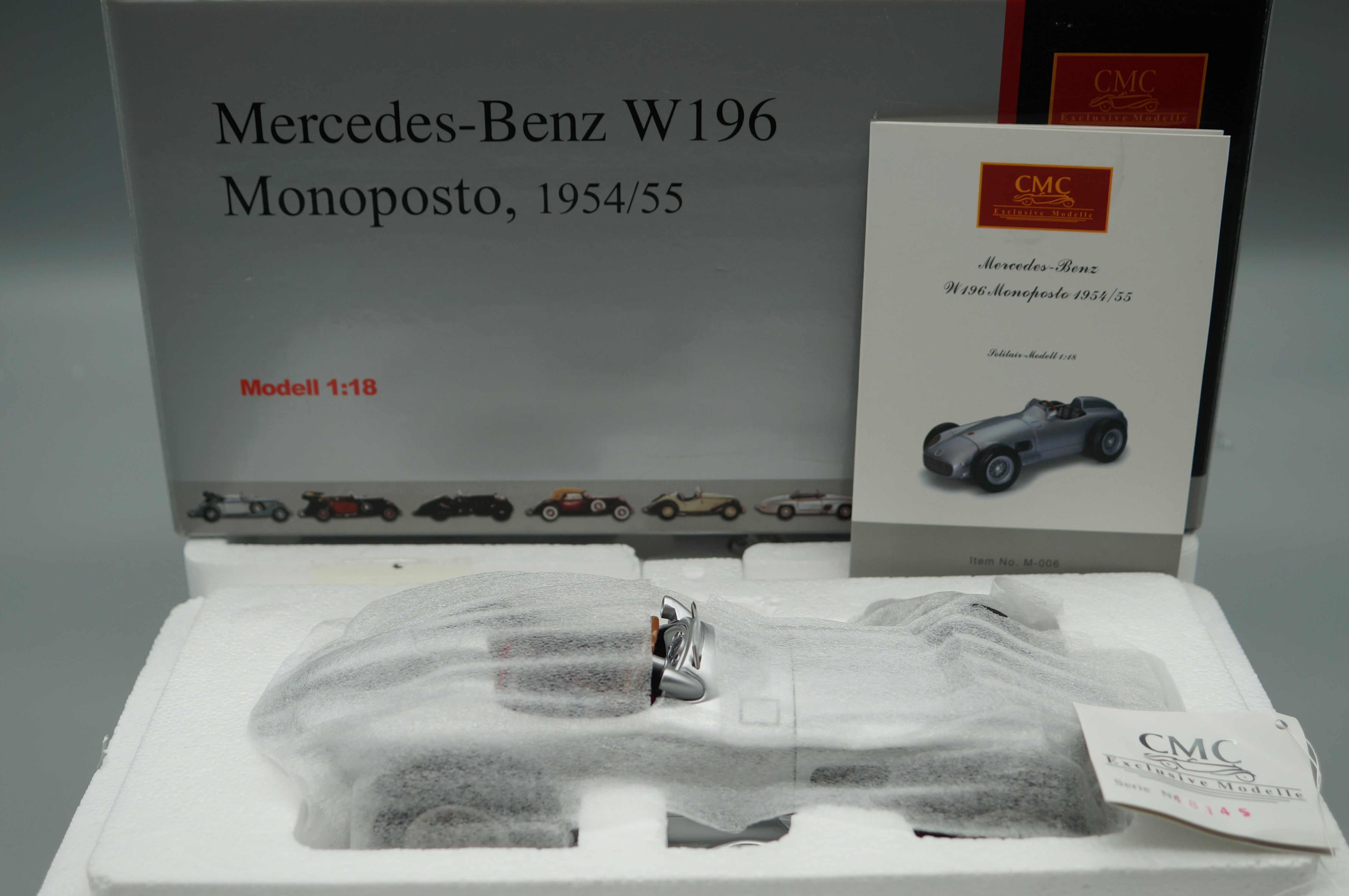 1/18 Mercedes-Benz W196 Monoposto CMC M-006 -pre-owned- AA496