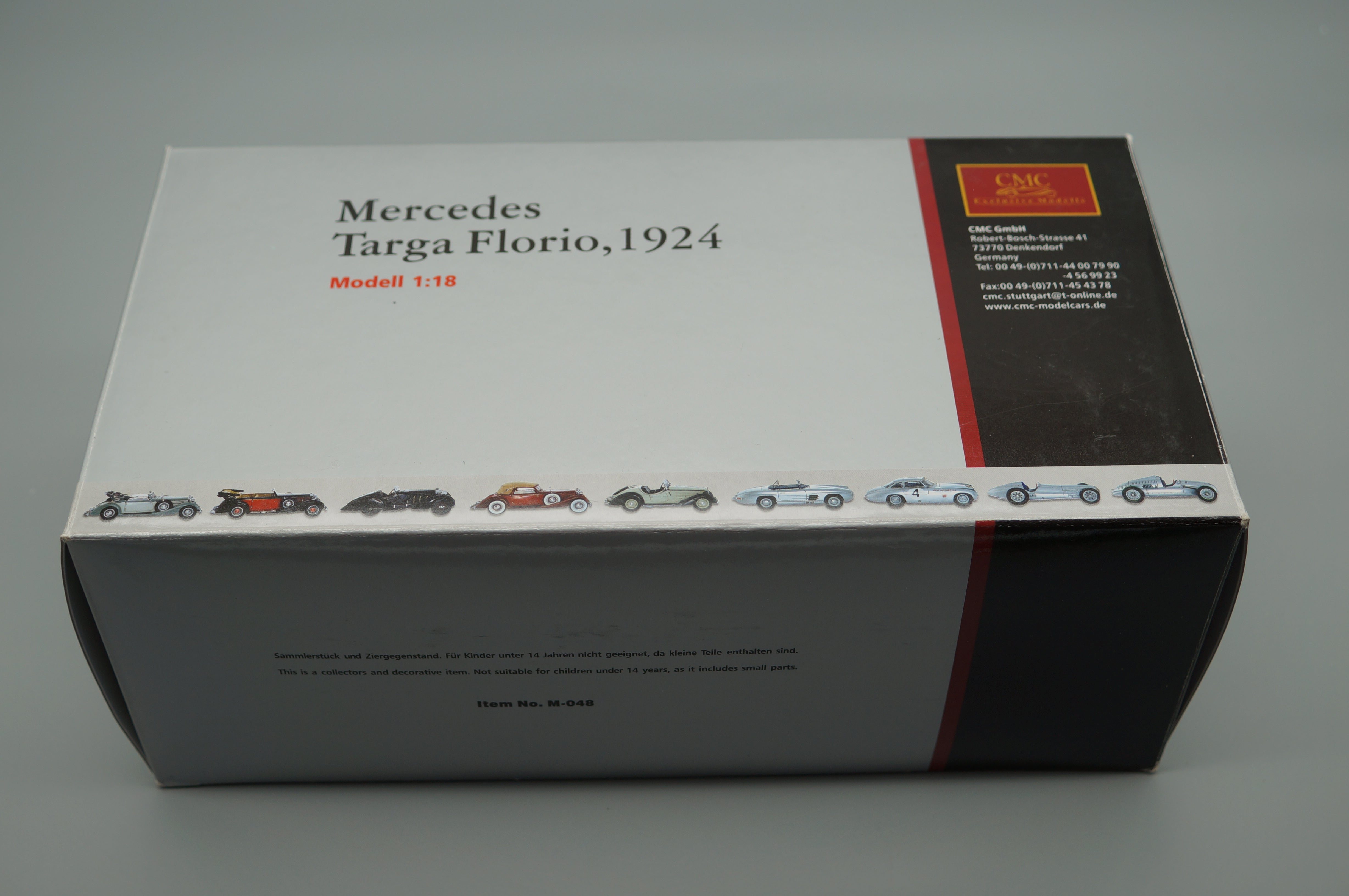 1/18 Mercedes Targa Florio 1924 Christian Werner / Karl Sailer CMC M-048 -pre-owned- AA497
