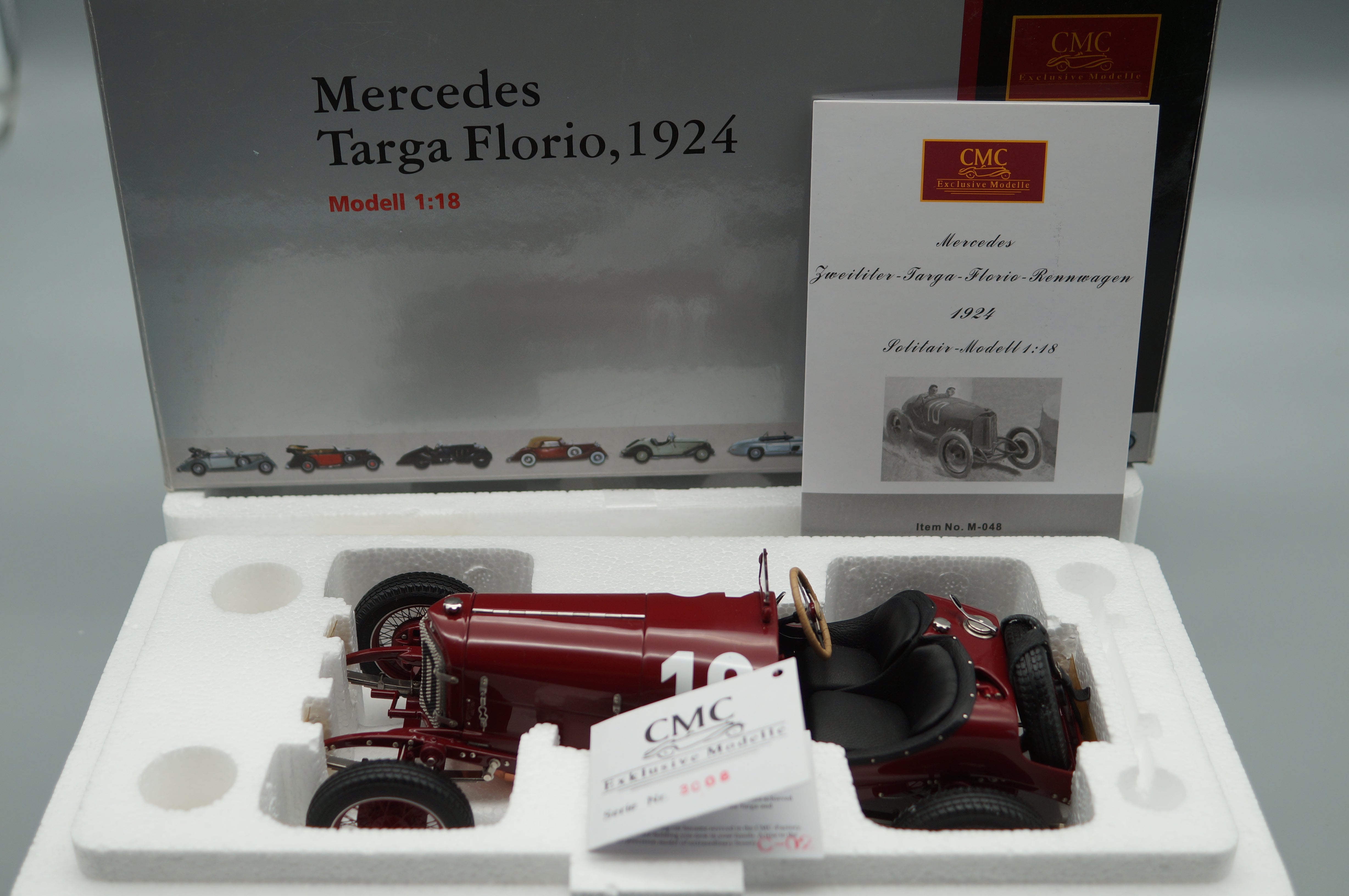 1/18 Mercedes Targa Florio 1924 Christian Werner / Karl Sailer CMC M-048 -pre-owned- AA497