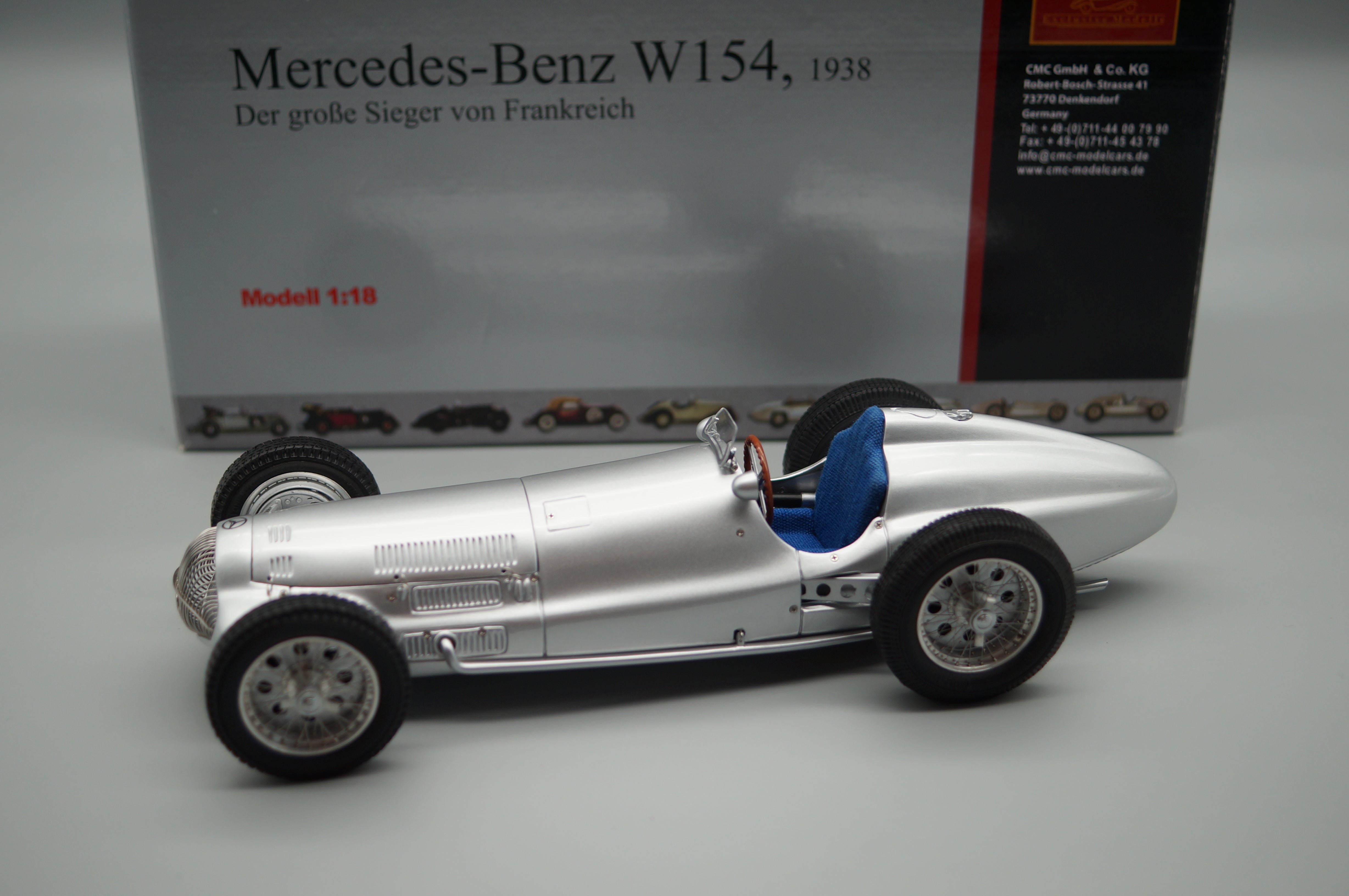 1/18 Mercedes-Benz W154 Der große Sieger Frankreich CMC M-025 -pre-owned- AA498