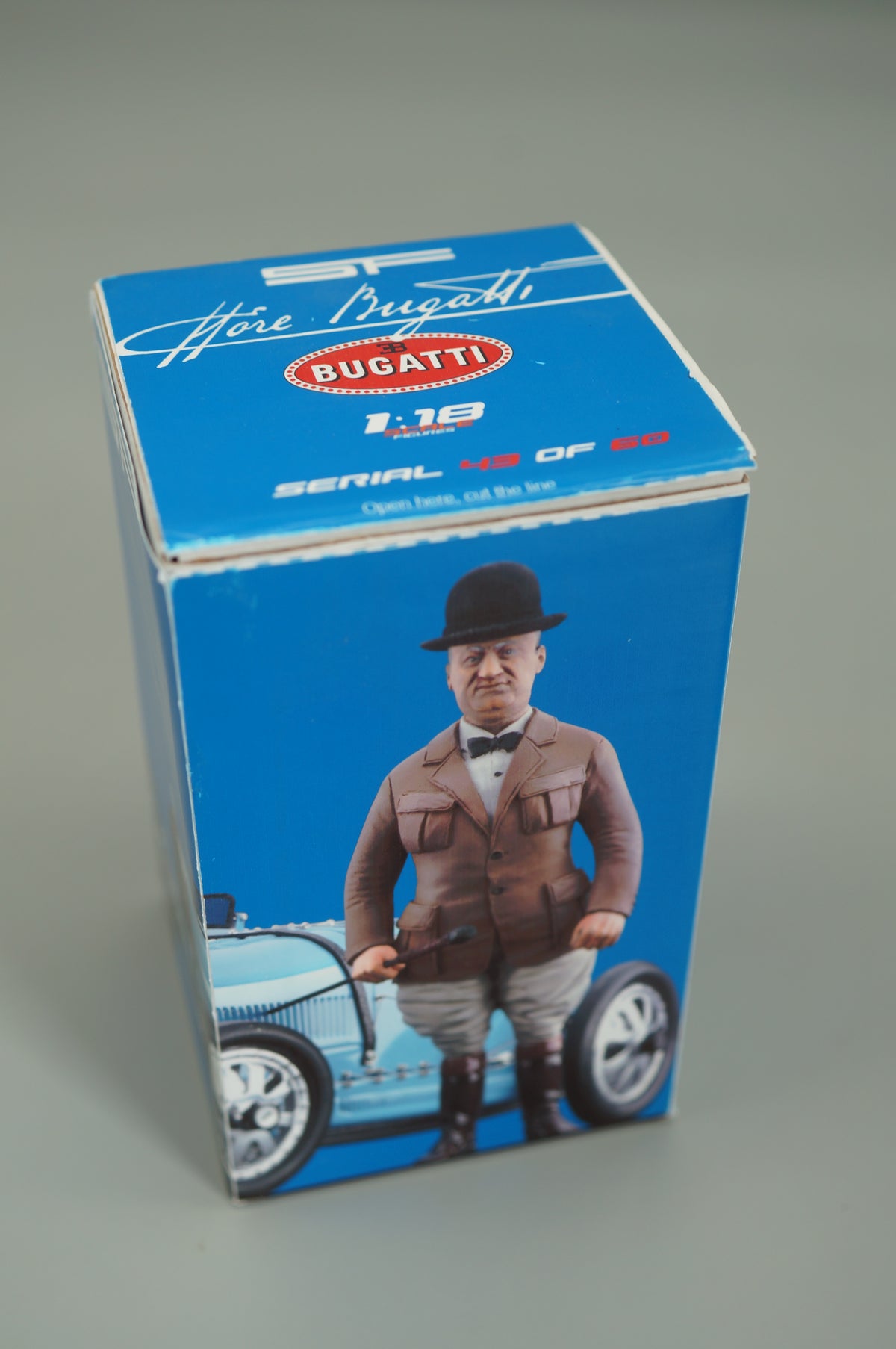 1/18 ETTORE BUGATTI von SF Scale Figures #43/60 - Handarbeit - pre-owned