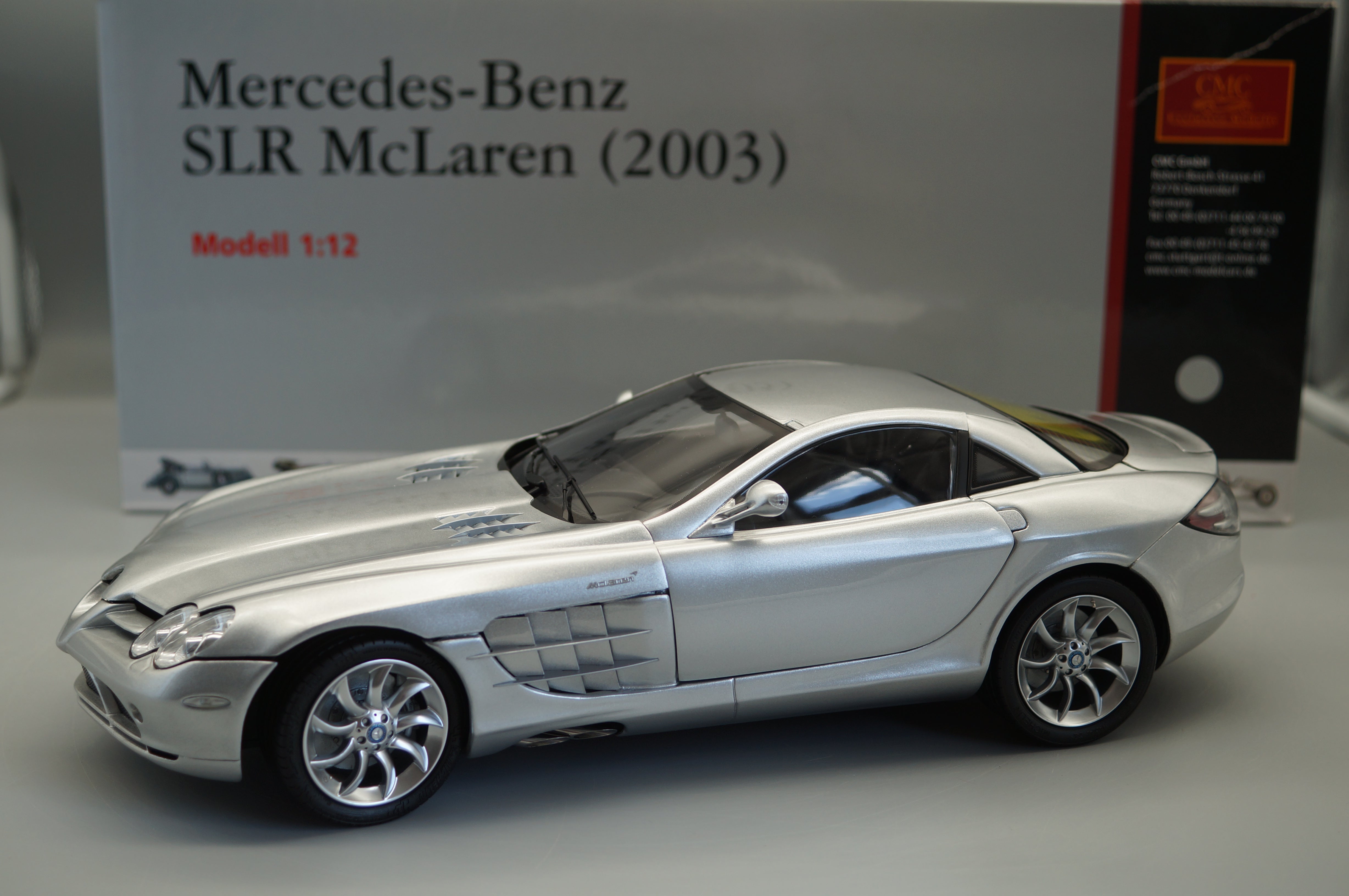 1/12 Mercedes-Benz SLR McLaren 2003 SILBER #047 CMC C-006E -pre-owned -FH301