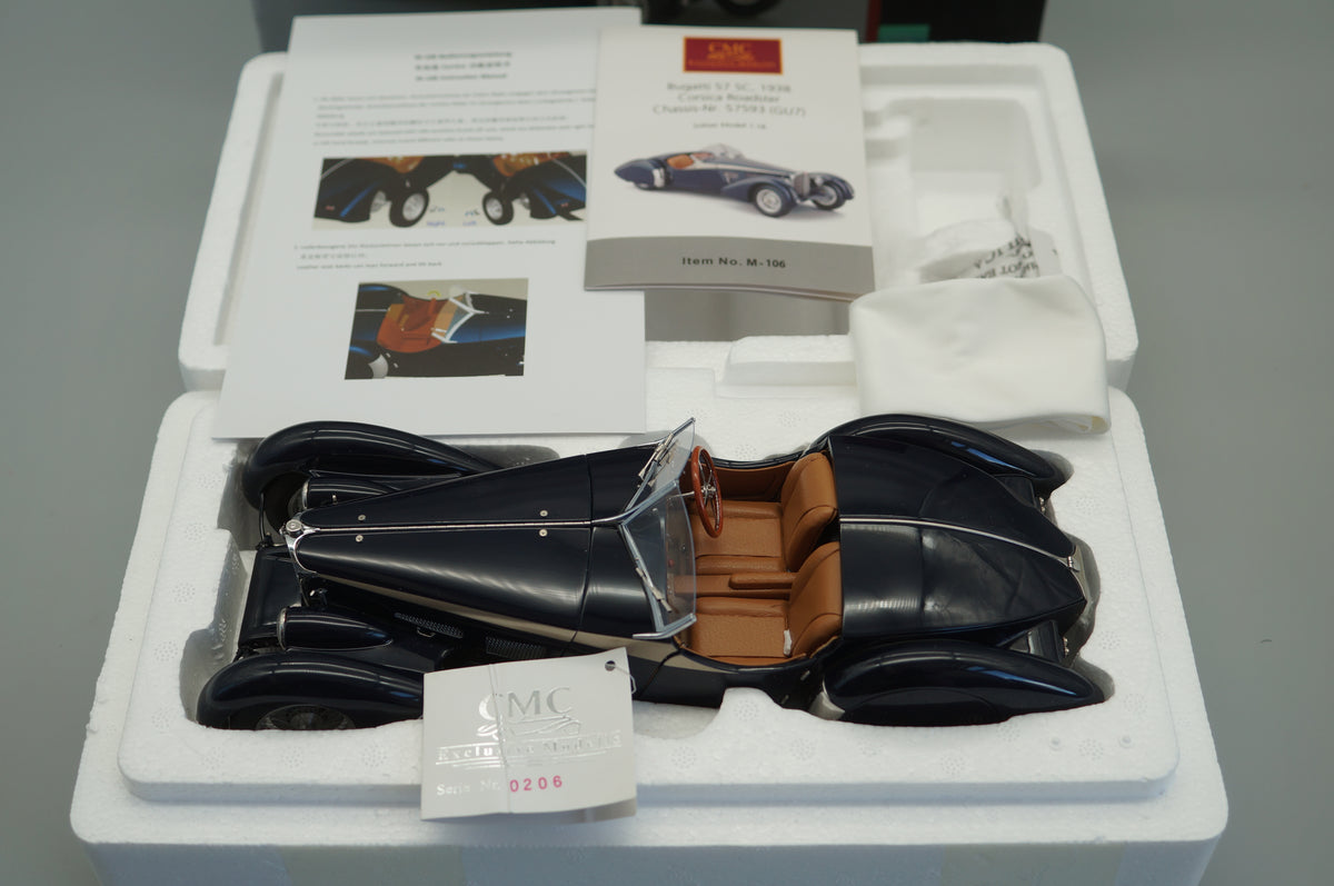 1/18 Bugatti 57 SC Corsica Roadster #0206 CMC M-106 -pre-owned -FH304