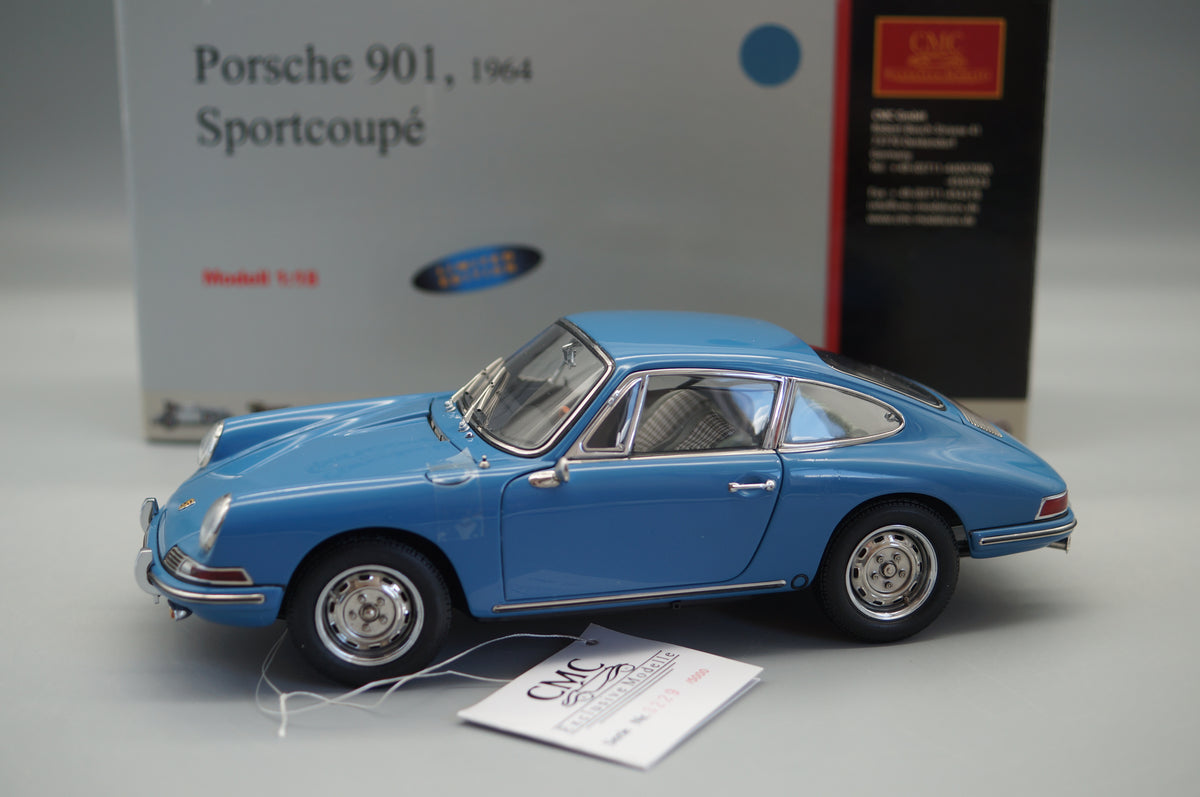 1/18 Porsche 901 Coupe Emailblau #3229 CMC M-067D -PRE-OWNED- FH305