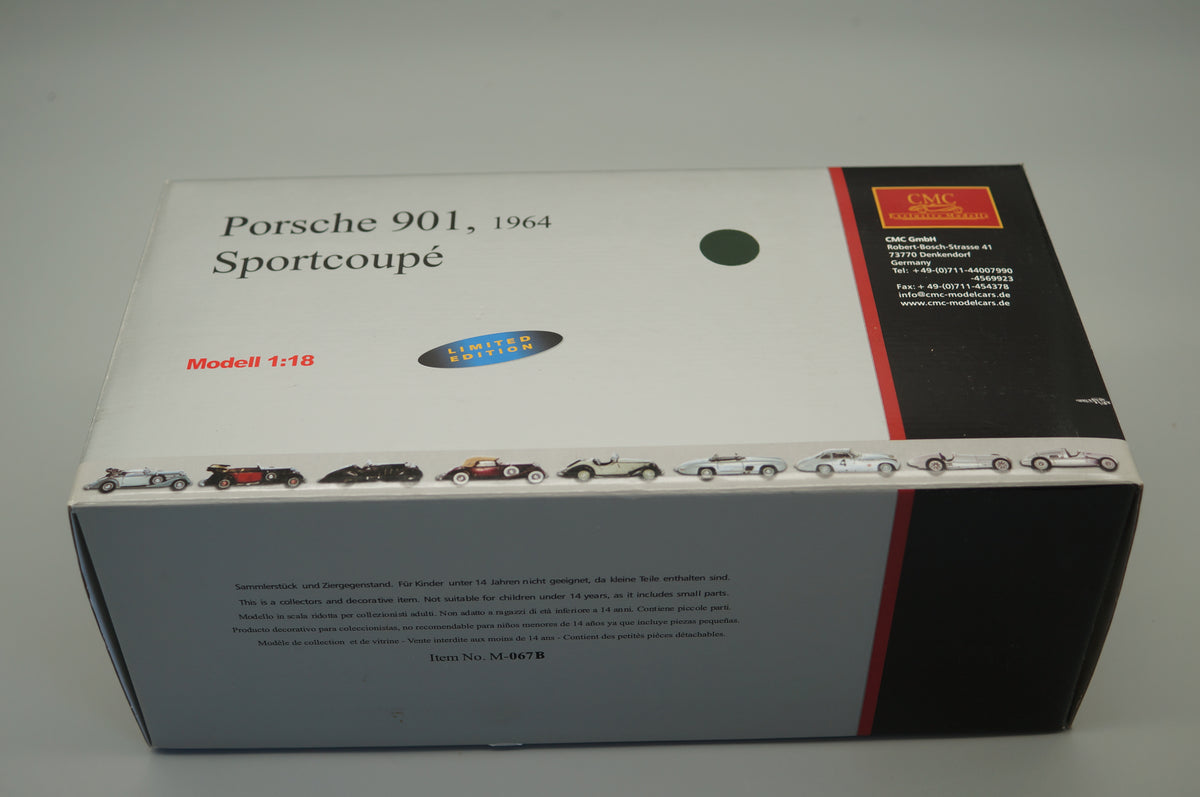 1/18 Porsche 901 Coupe Irish Green #1820/5000 CMC M-067B -pre-owned -FH306