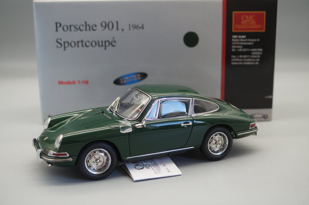 1/18 Porsche 901 Coupe irischgrün #1820/5000 CMC M-067B -pre-owned -FH306