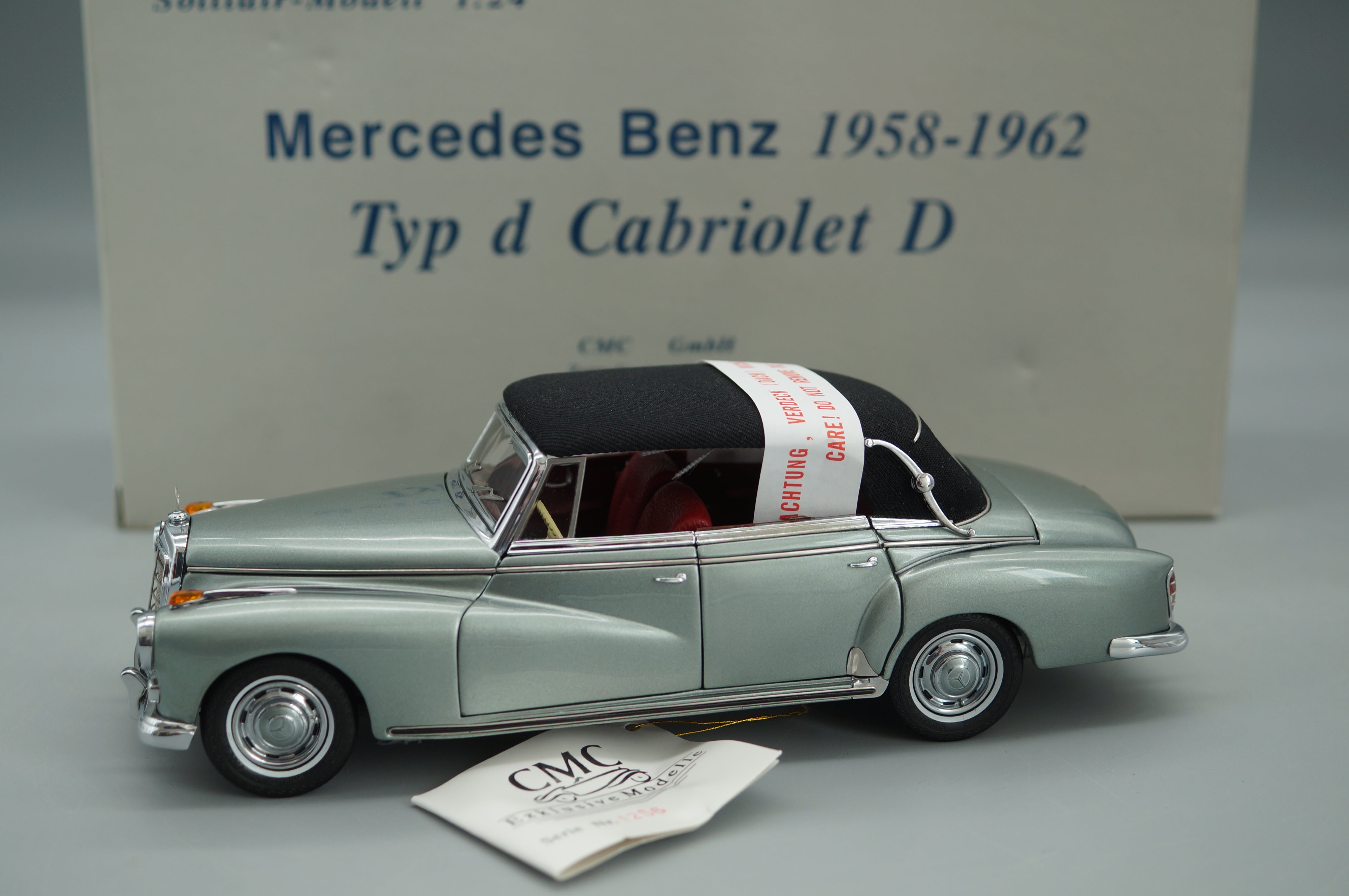 1/24 Mercedes-Benz 300d Adenauer Cabriolet #1256 CMC M-026 -pre-owned -FH316