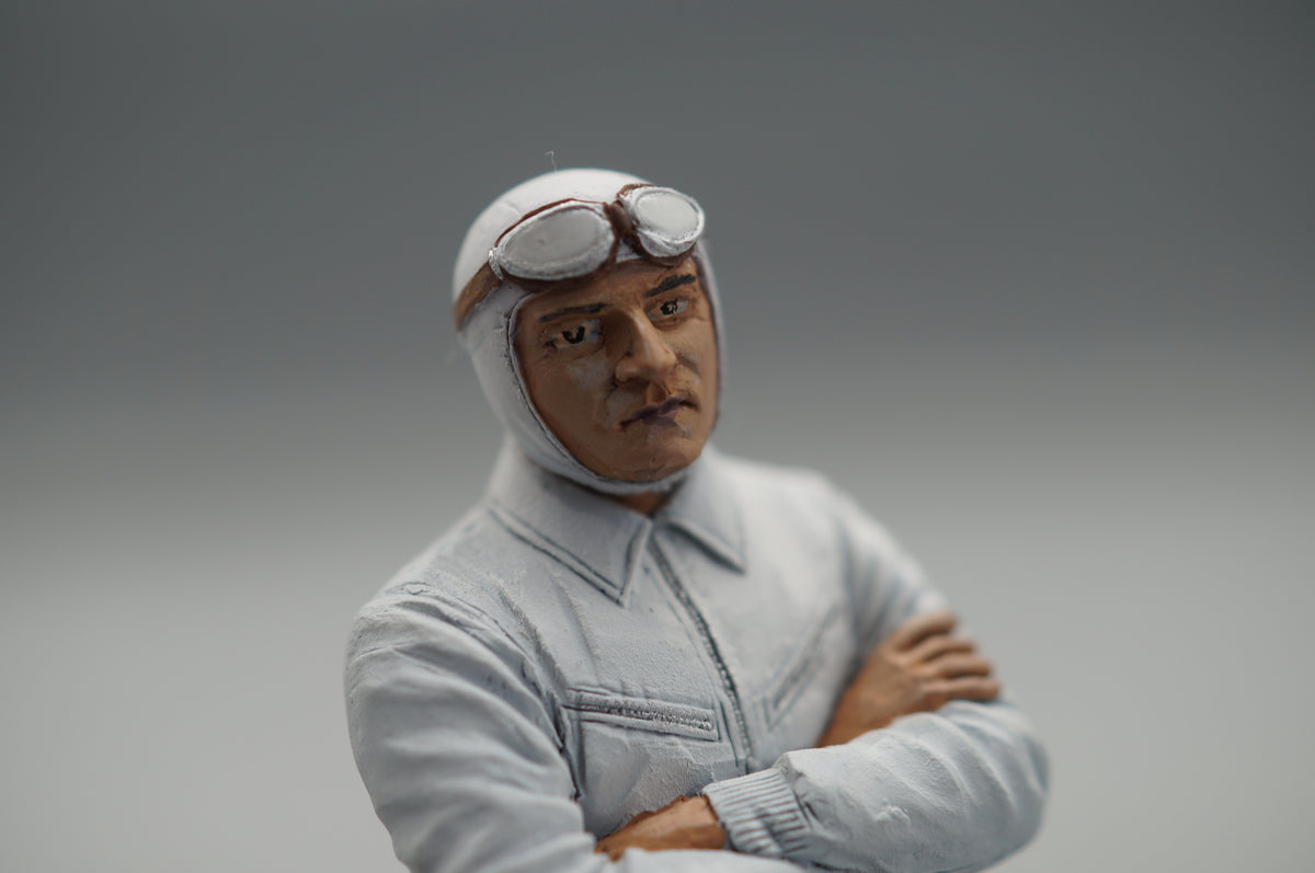 1/18 Racing Driver Figure HERMANN LANG by SF Scale Figures - Handmade - SF118056 pre-owned