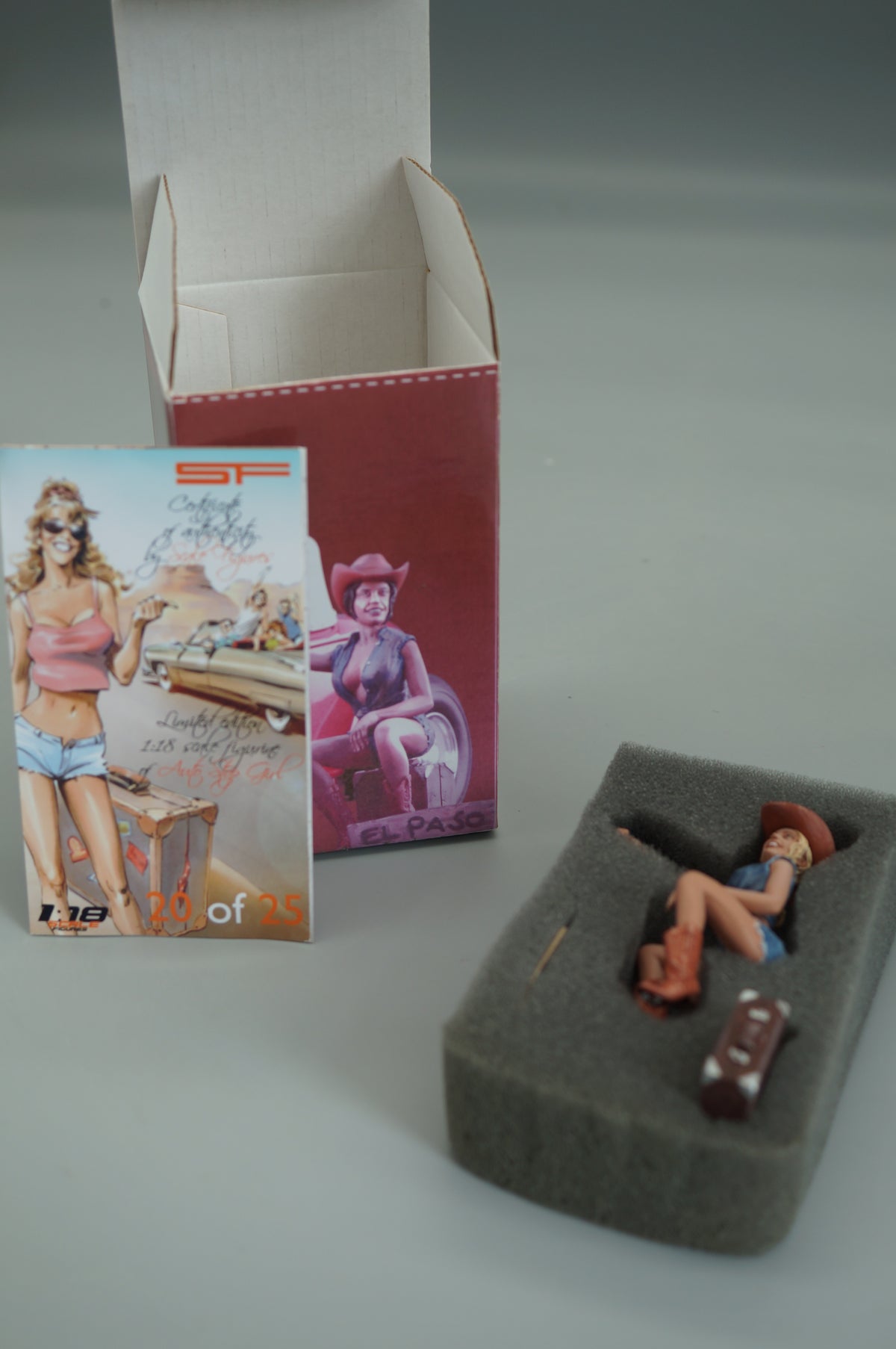 1/18 Auto Stop Girl von SF Scale Figures #20/25 - Handarbeit - pre-owned