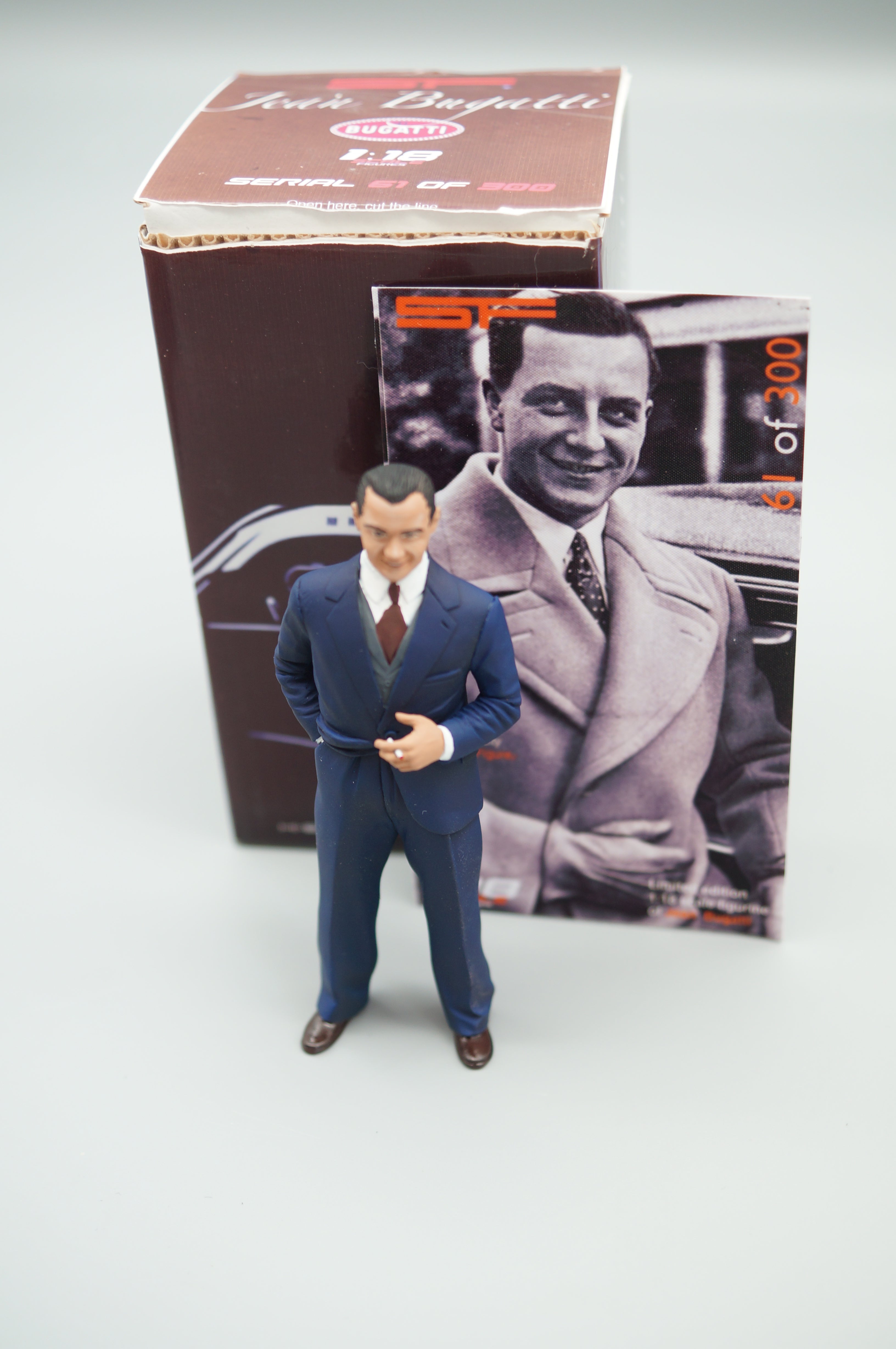 1/18 JEAN BUGATTI von SF Scale Figures - Handarbeit - SF118085 -pre-owned- TS670