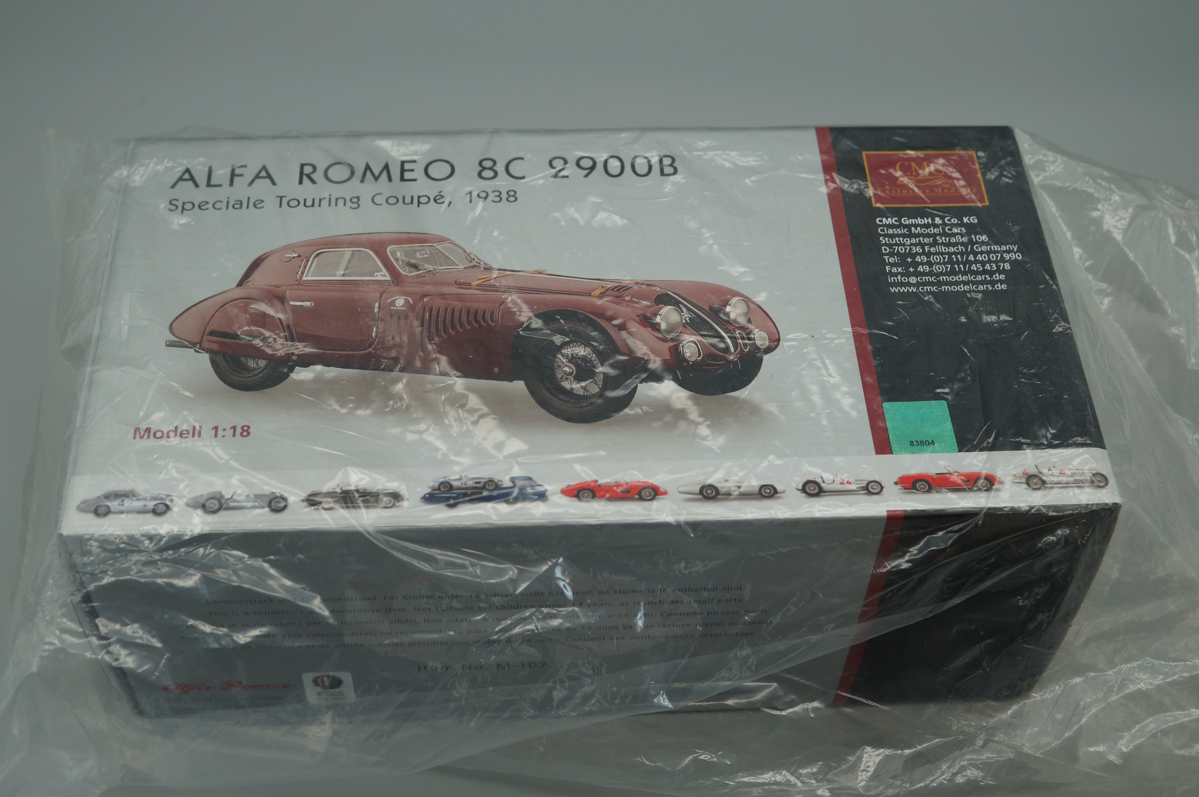 Alfa Romeo 8C 2900B Speciale Touring Coupe 1938 CMC M-107 -pre-owned- TS675