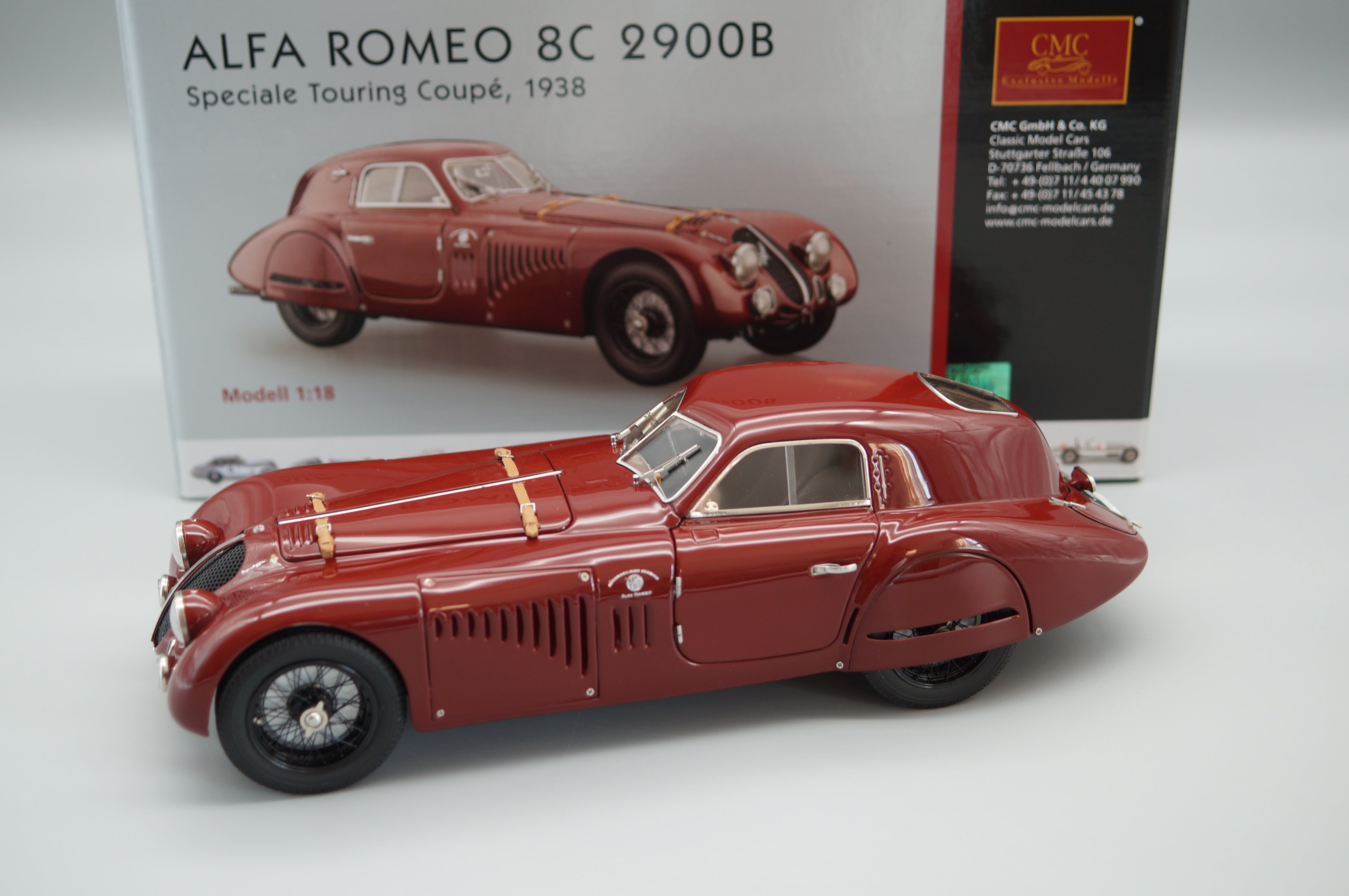 Alfa Romeo 8C 2900B Speciale Touring Coupe 1938 CMC M-107 -pre-owned- TS675