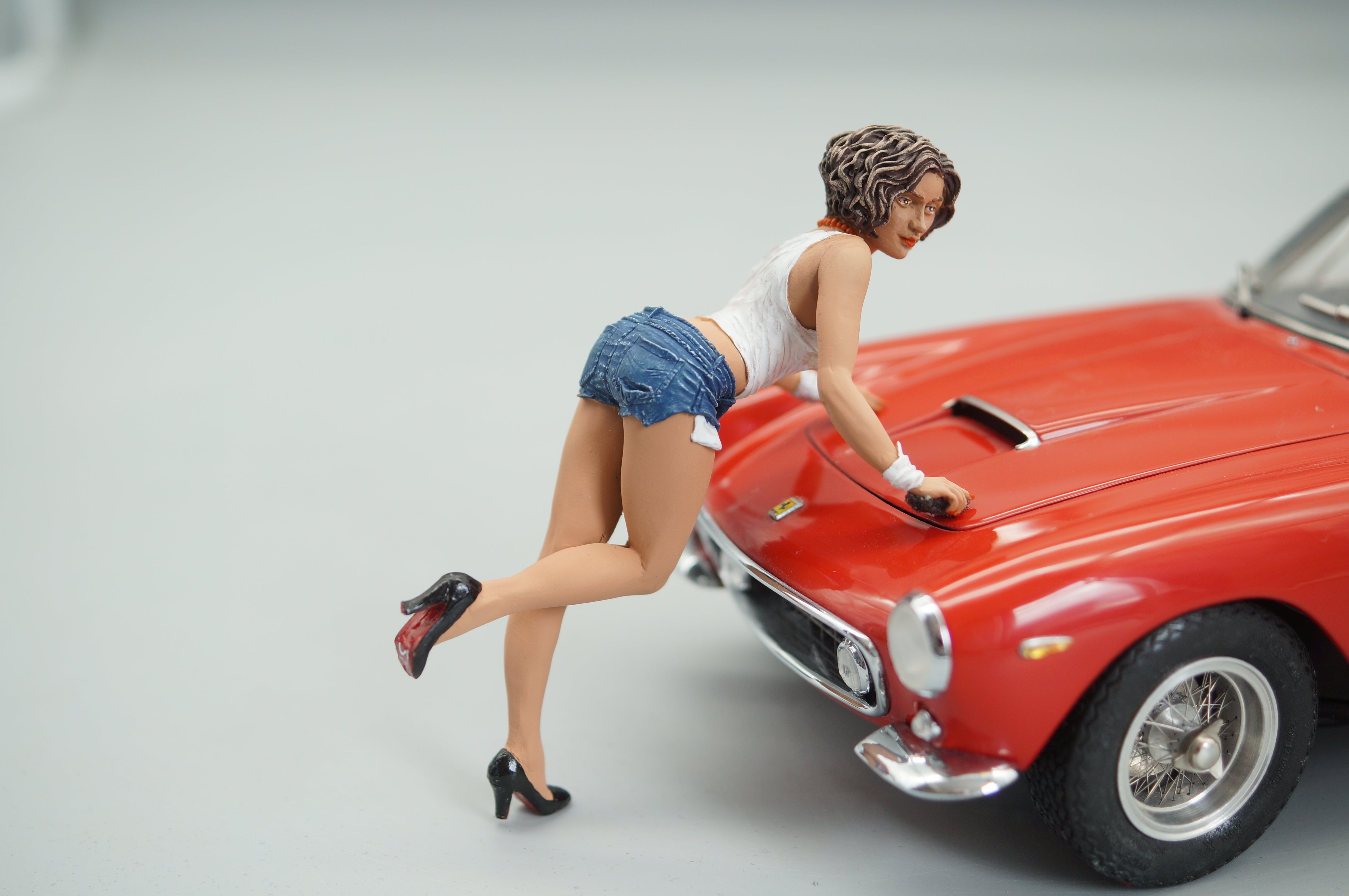 1/18 Car Wash Girl von SF Scale Figures - Handarbeit - pre-owned