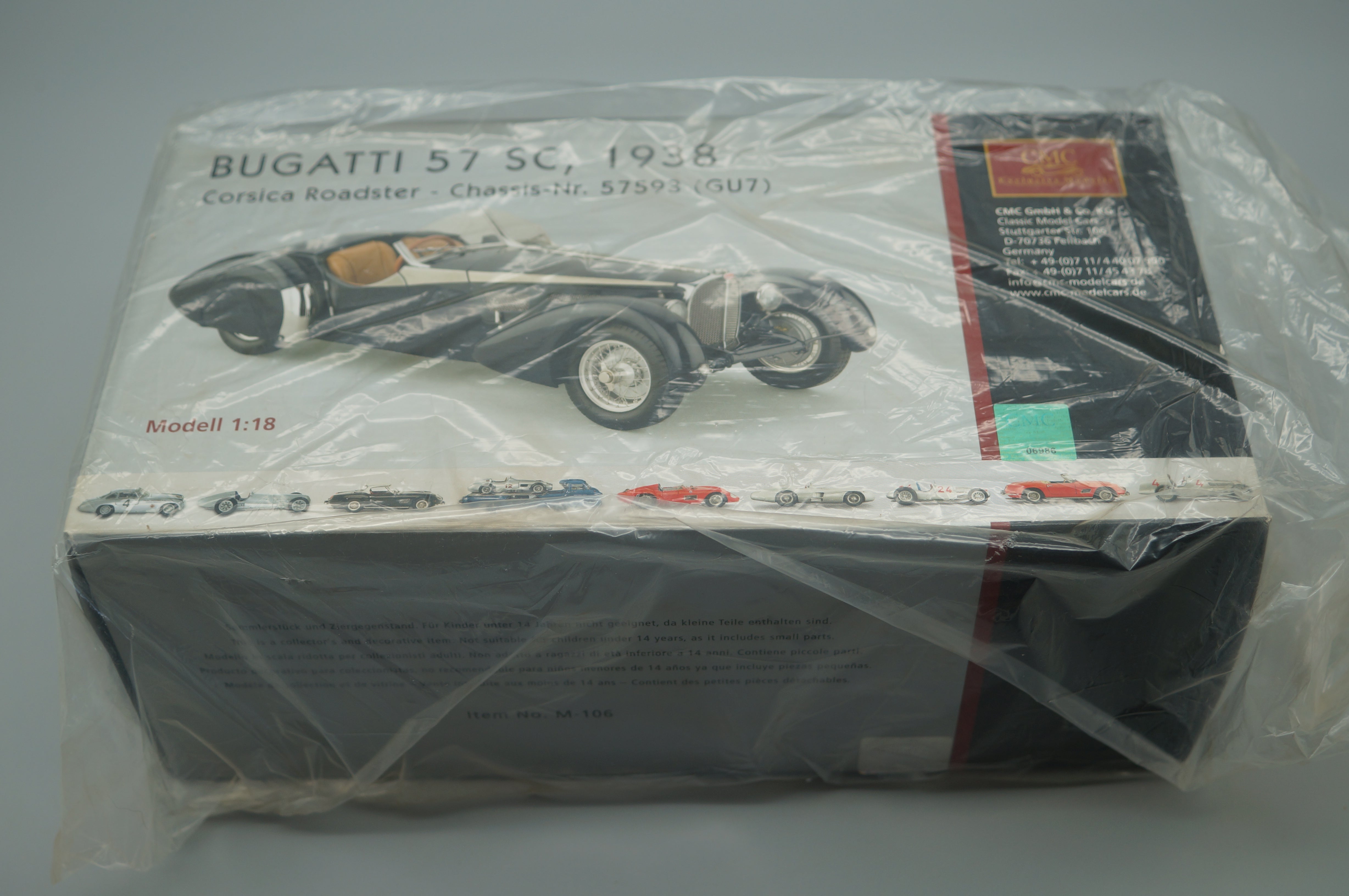 1/18 Bugatti 57 SC Corsica Roadster CMC M-106 -pre-owned- HPRF684