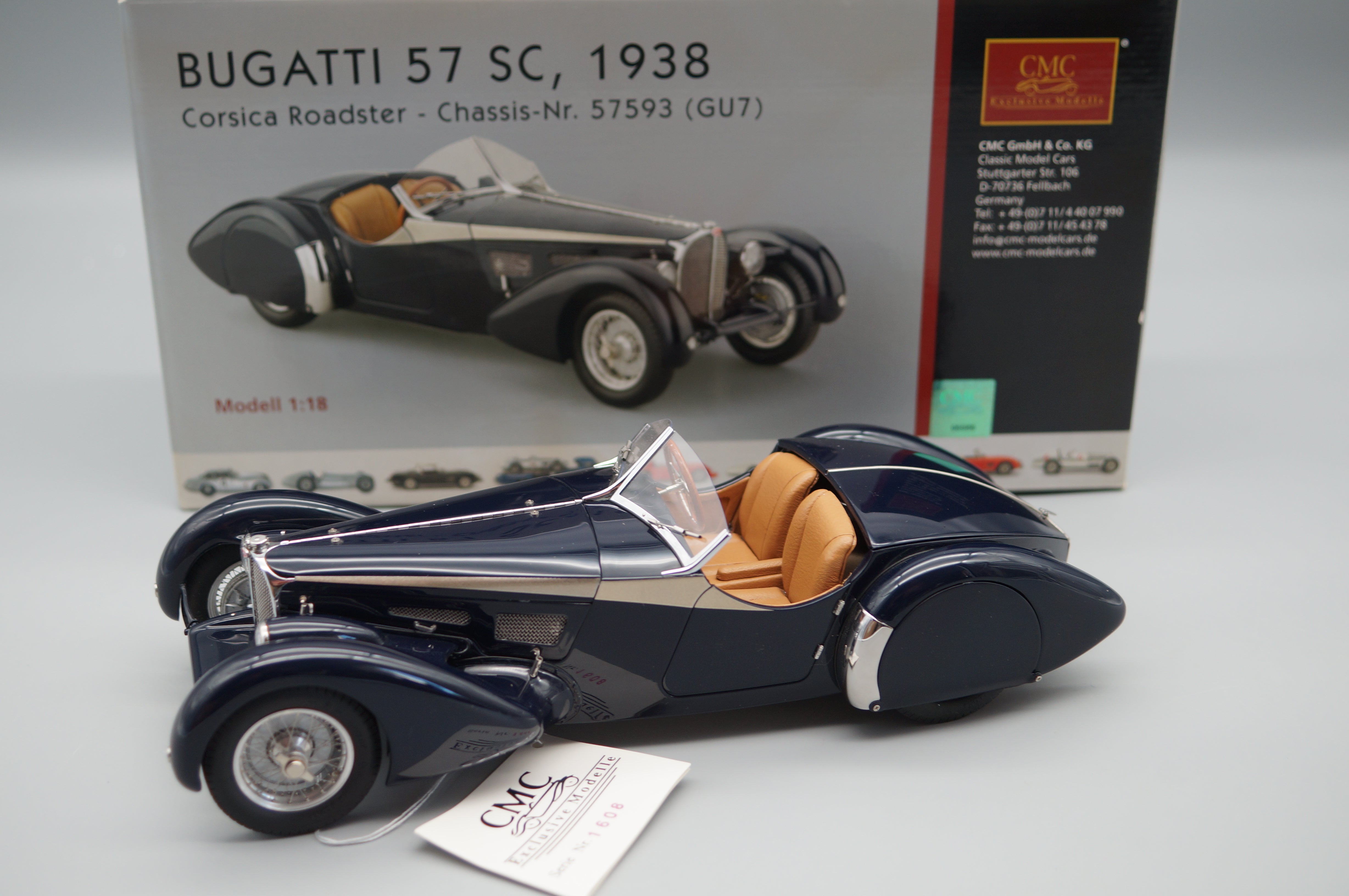 1/18 Bugatti 57 SC Corsica Roadster CMC M-106 -pre-owned- HPRF684