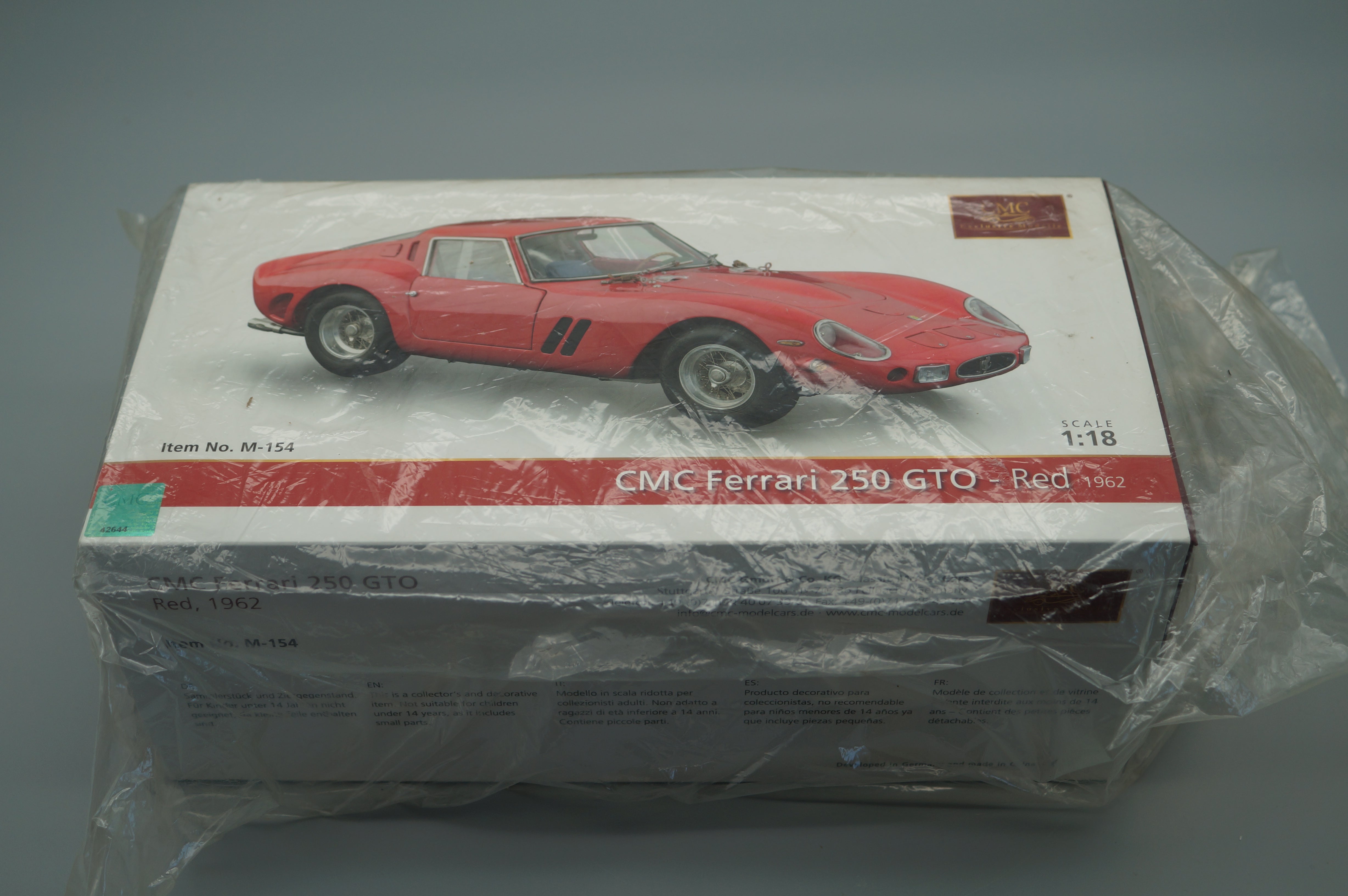 CMC Ferrari 250 GTO 1962 RED CMC M-154 -PRE OWNED-