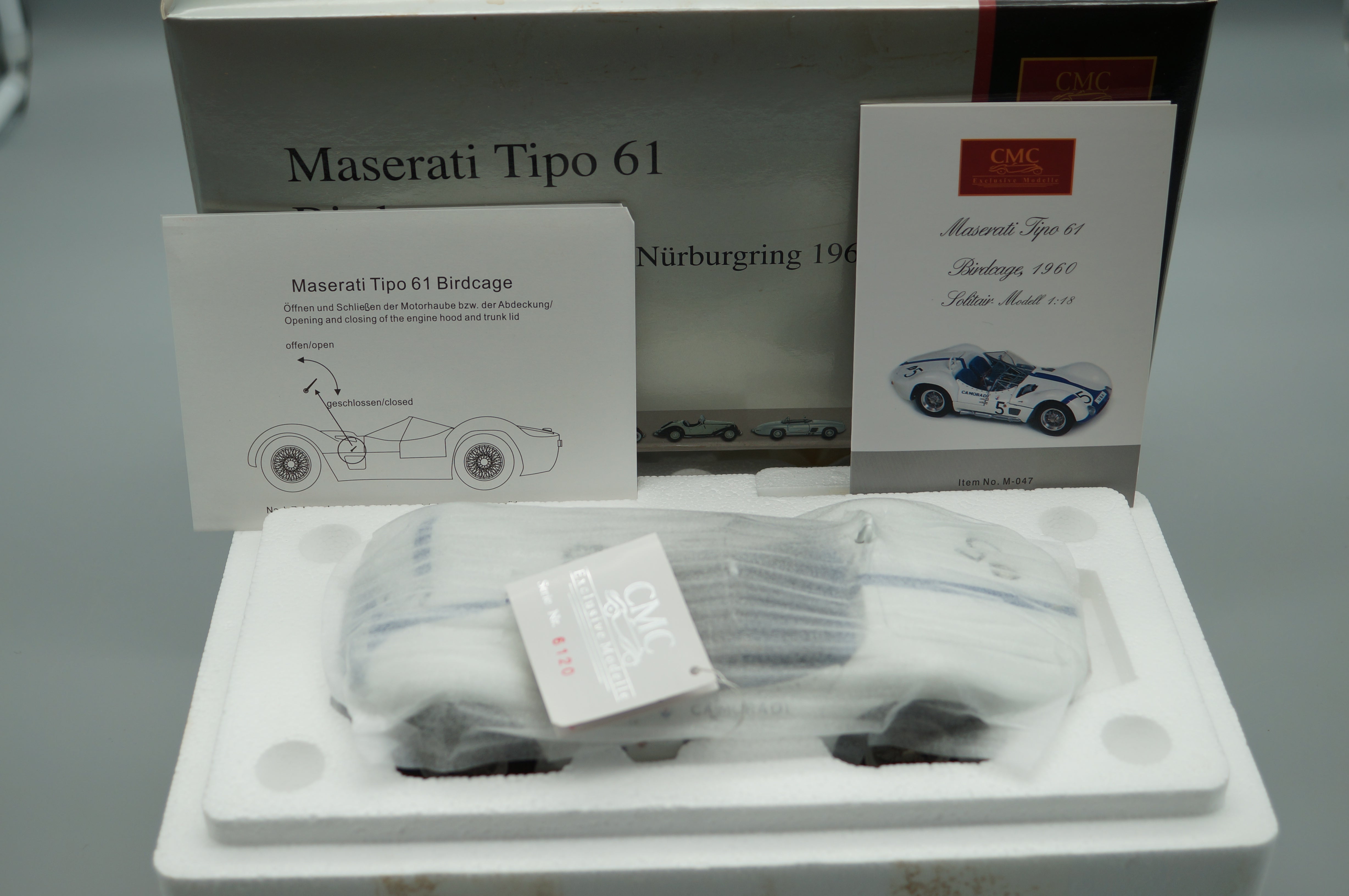 1:18 Maserati Tipo 61 Birdcage #5 CMC M-047 -pre-owned- HPRF685