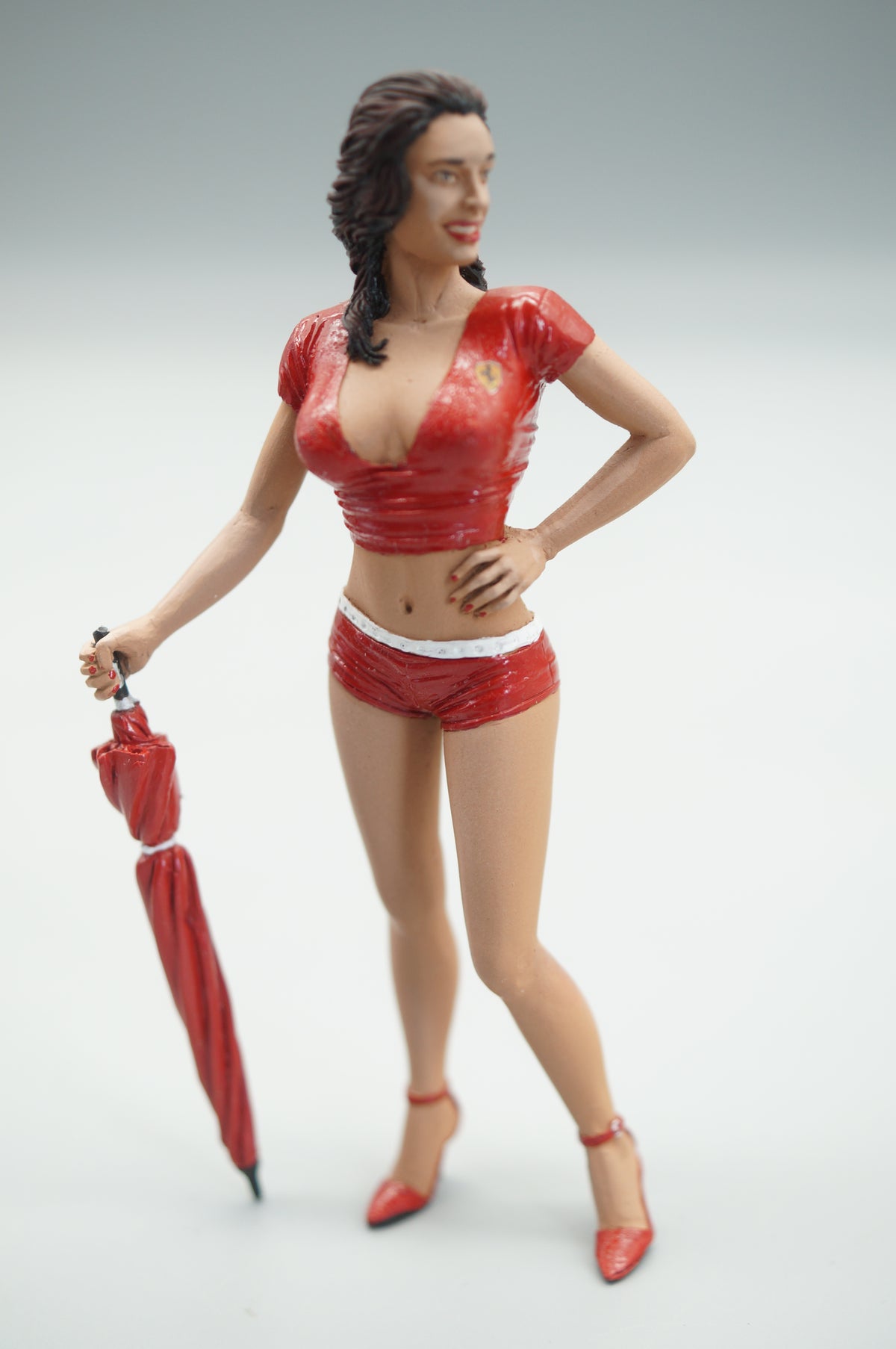 1/18 Ferrari Girl RED DRESS by SF Scale Figures - Handcrafted -