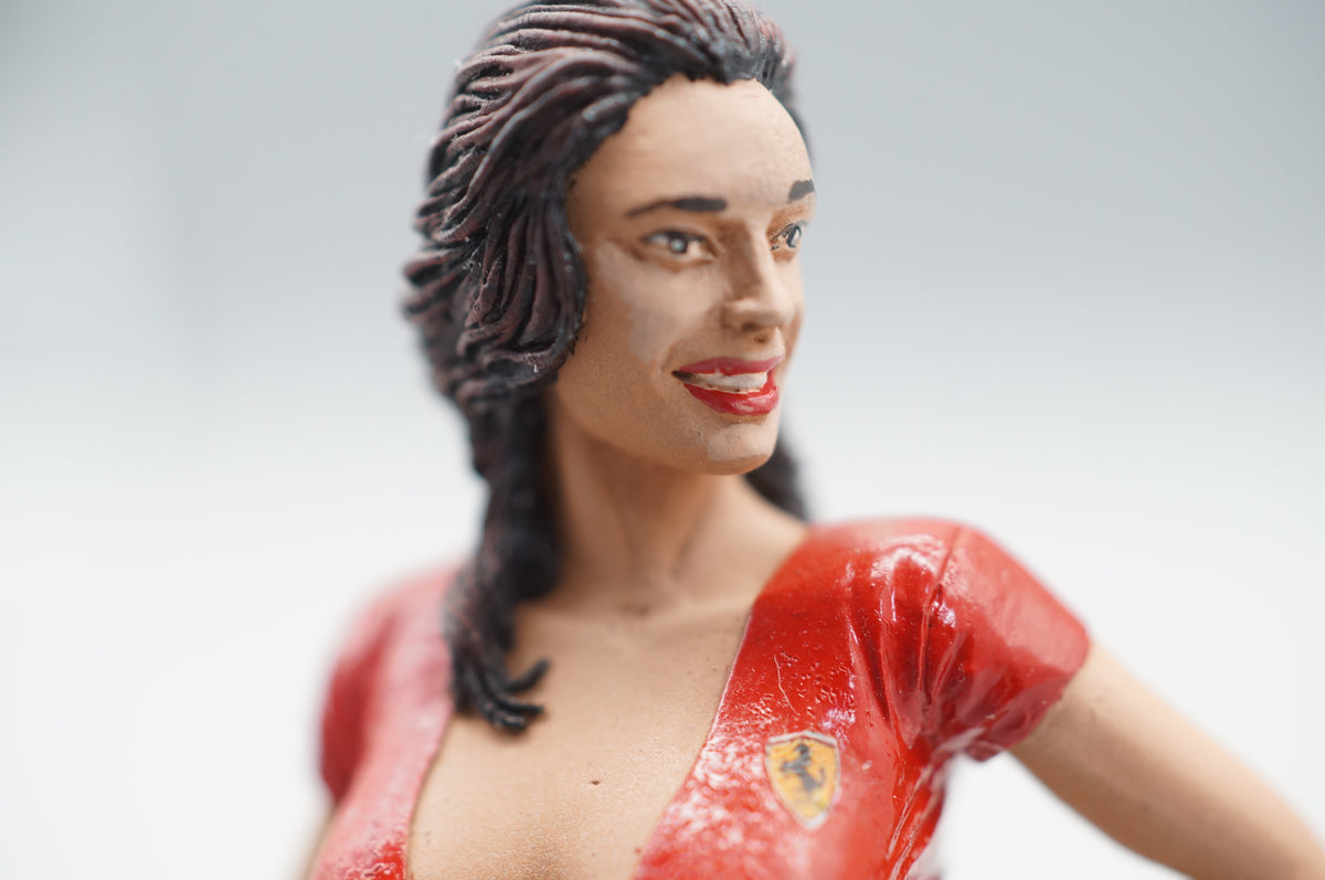 1/18 Ferrari Girl RED DRESS by SF Scale Figures - Handcrafted -