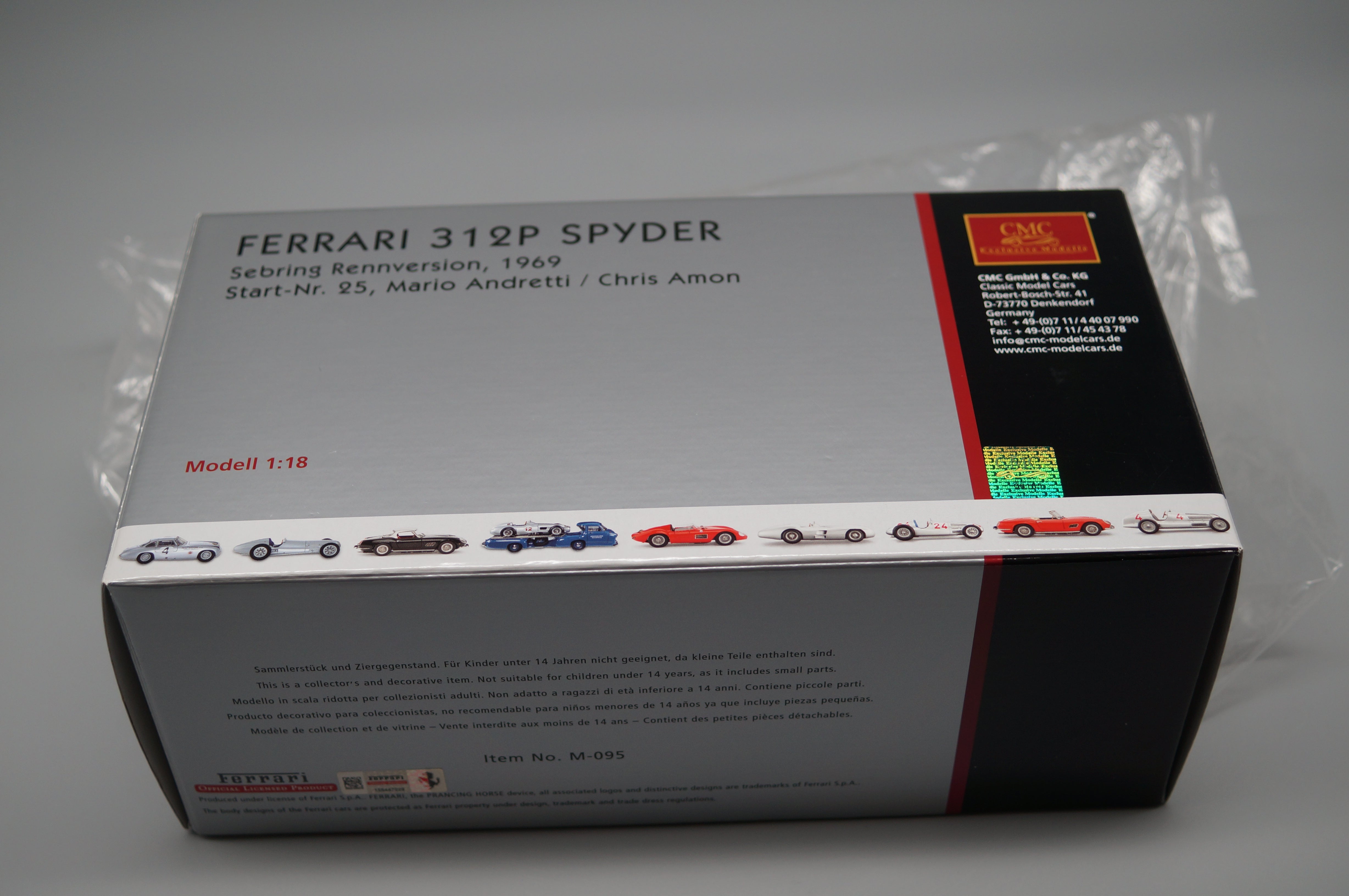 1/18 Ferrari 312P Spyder CMC M-095 -pre-owned-