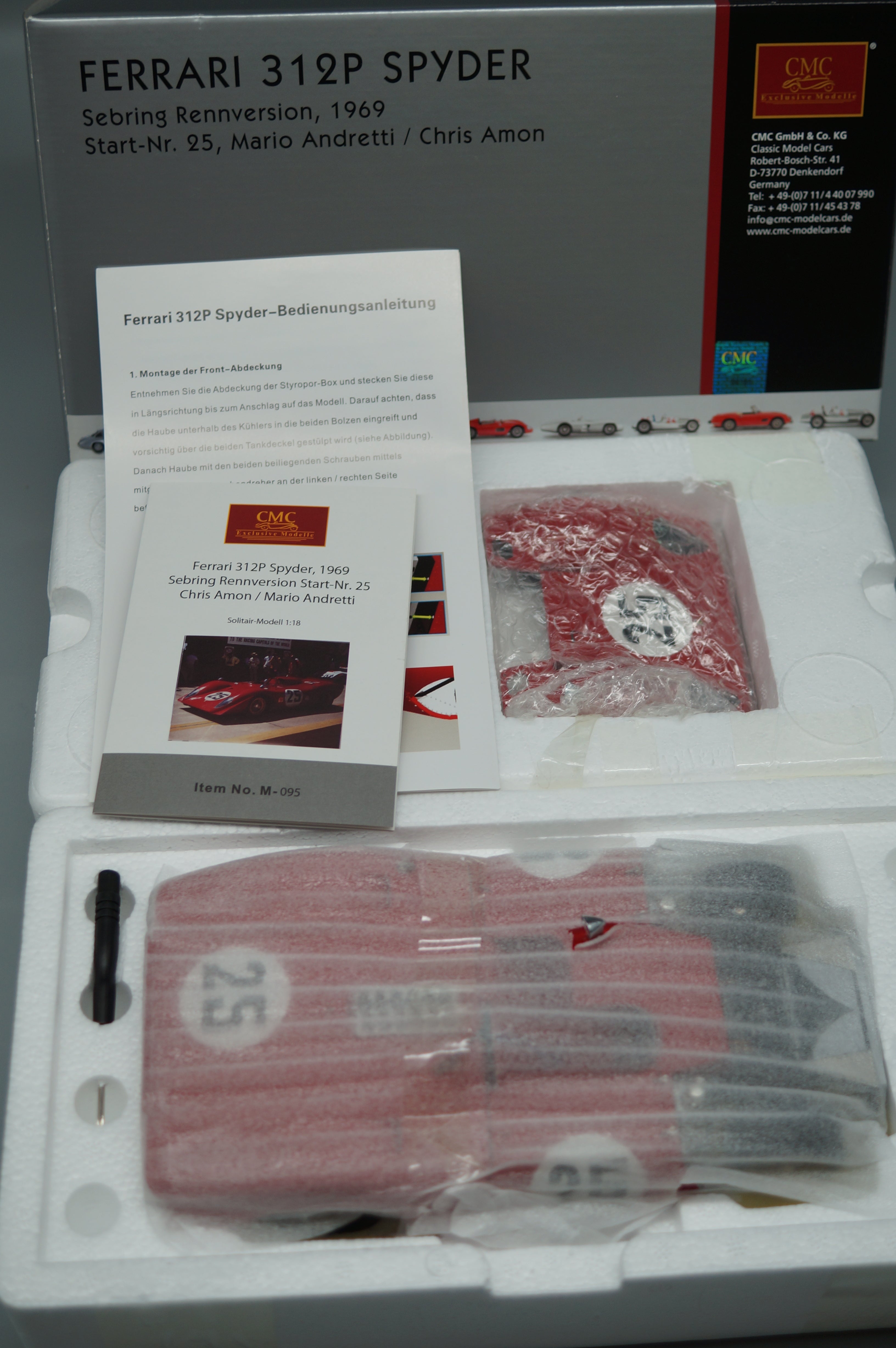 1/18 Ferrari 312P Spyder CMC M-095 -pre-owned-
