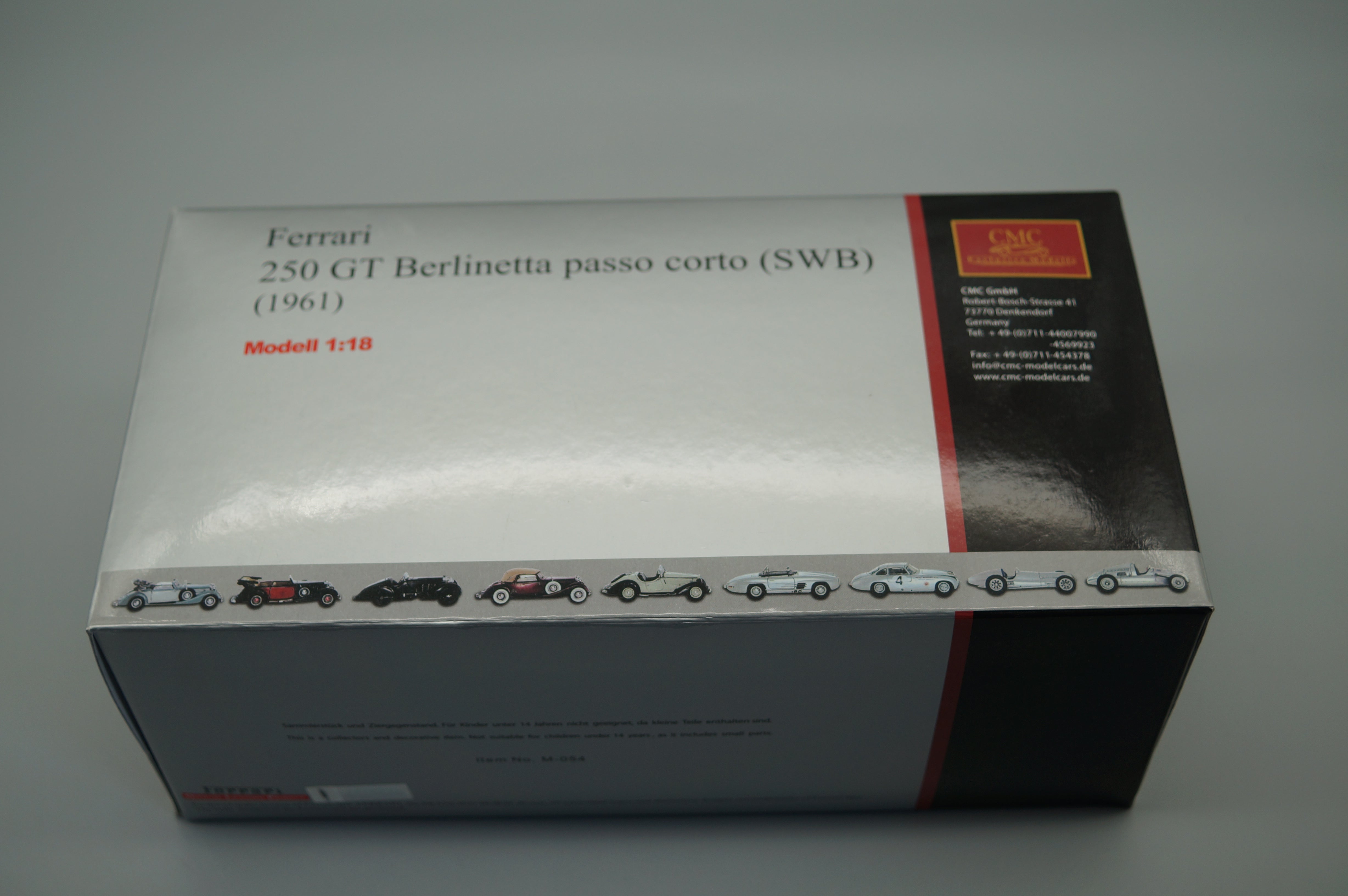1/18 Ferrari 250 GT Berlinetta passo corto GELB #3600 CMC M-054 -pre-owned