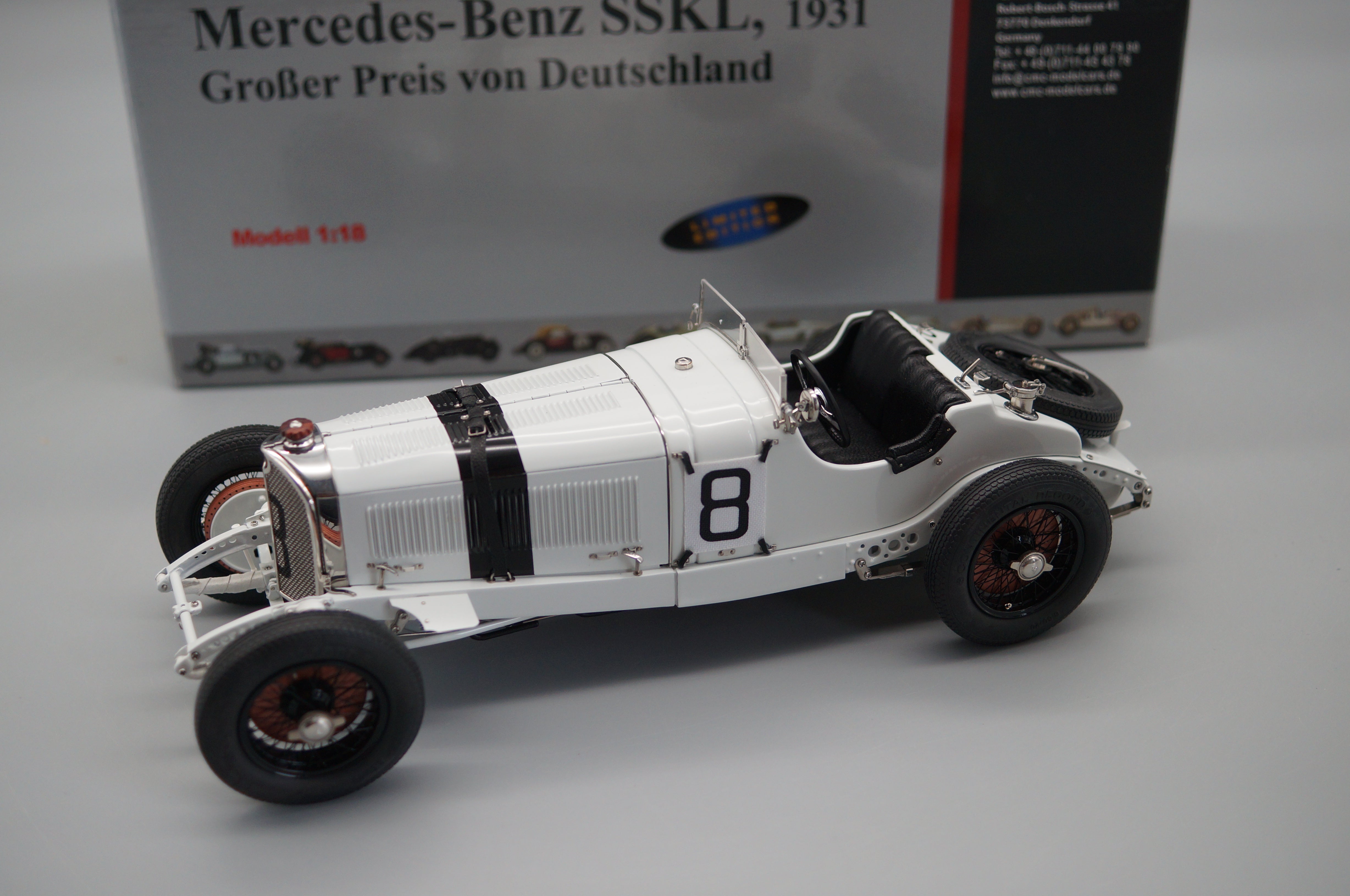 1/18 Mercedes-Benz SSKL #8 German Grand Prix #0857/4000 CMC M-082 - pre-owned
