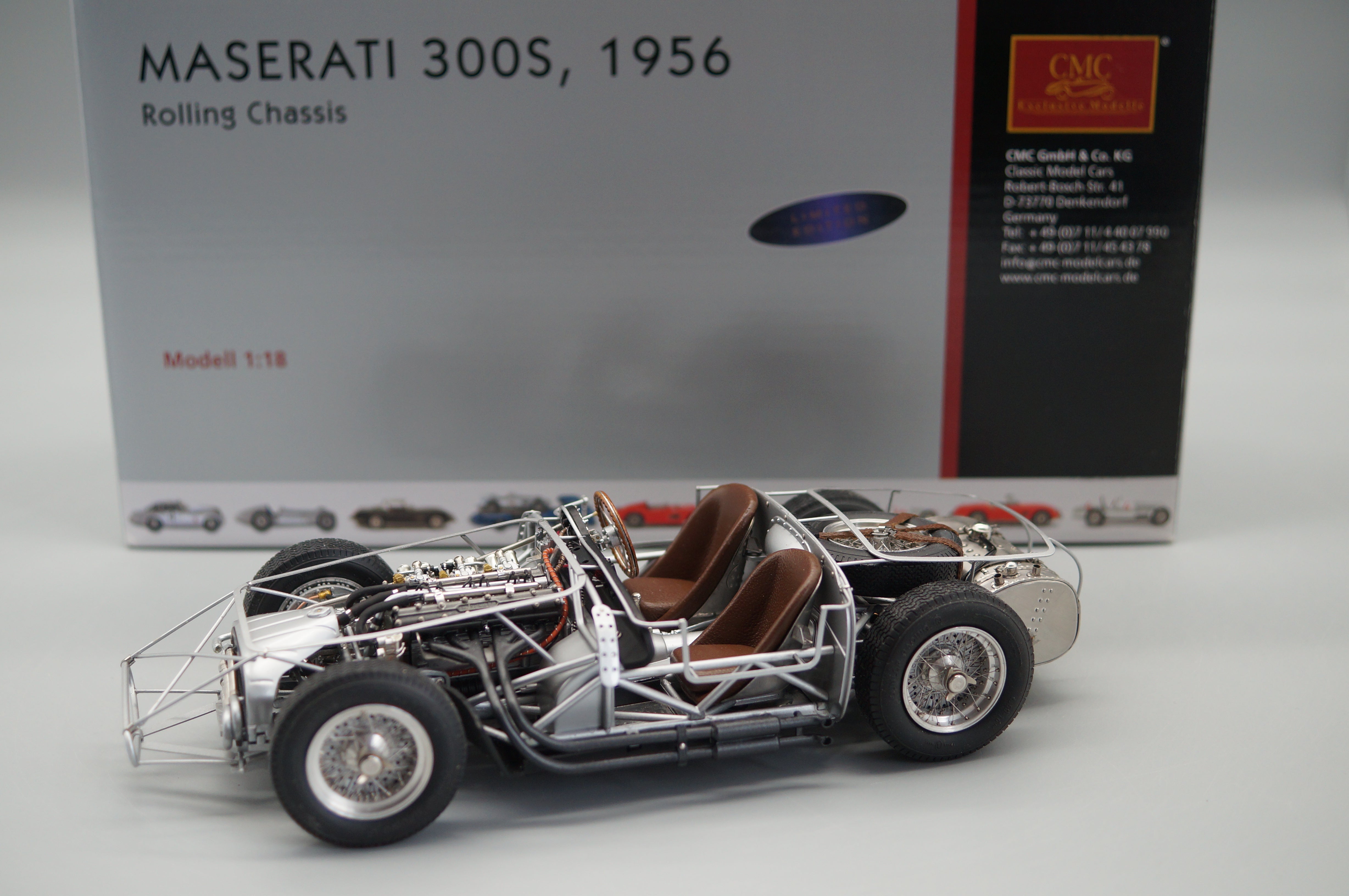 1/18 Maserati 300S Rolling Chassis 1956 #2330/3000 CMC M-109 -pre-owned-