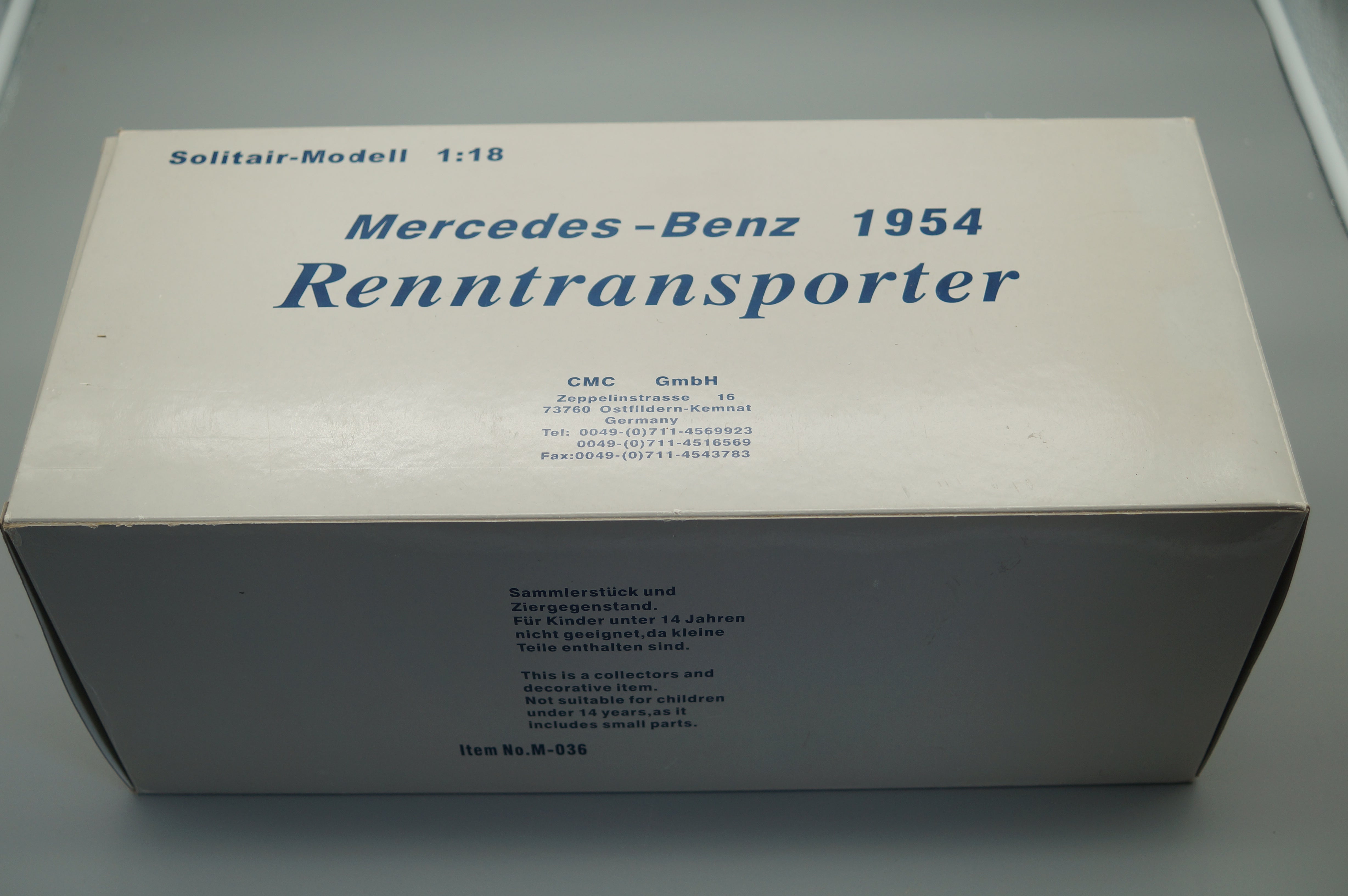 1/18 Mercedes-Benz Renntransporter Das blaue Wunder #1891 CMC M-036 - pre-owned