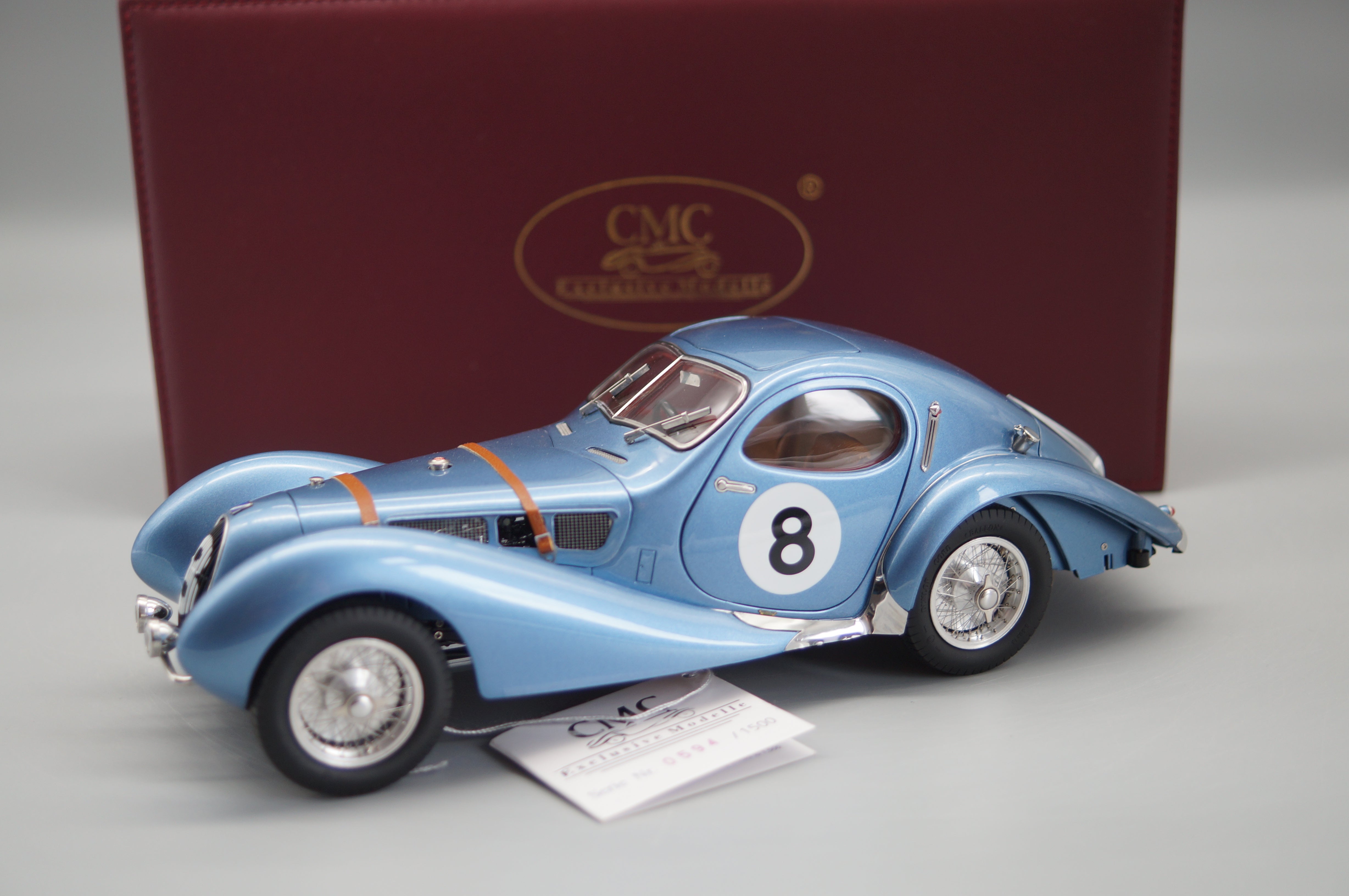 1/18 Talbot-Lago Coupé Typ 150 C-SS Figoni & Falaschi "Teardrop" #8 Le Mans 1939 #0594/1500 CMC M-167 -pre-owned