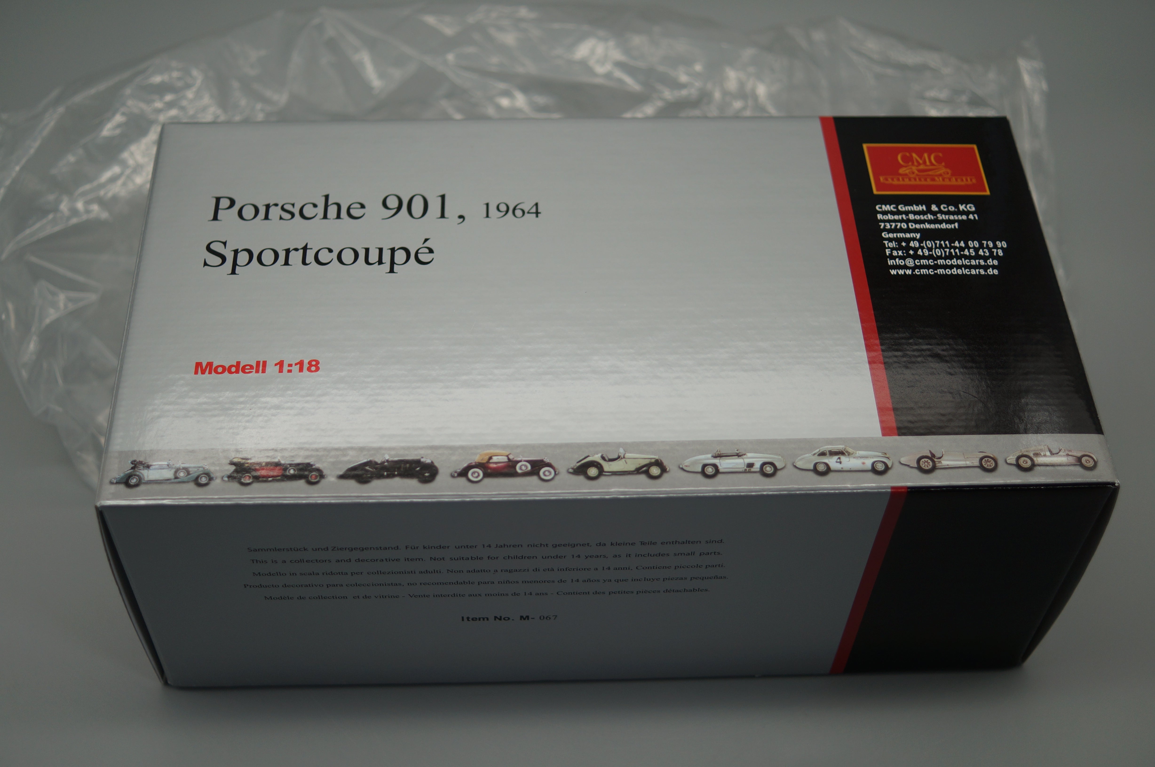 1/18 Porsche 901 Coupe Bali Blue #2097 CMC M-067 -pre-owned