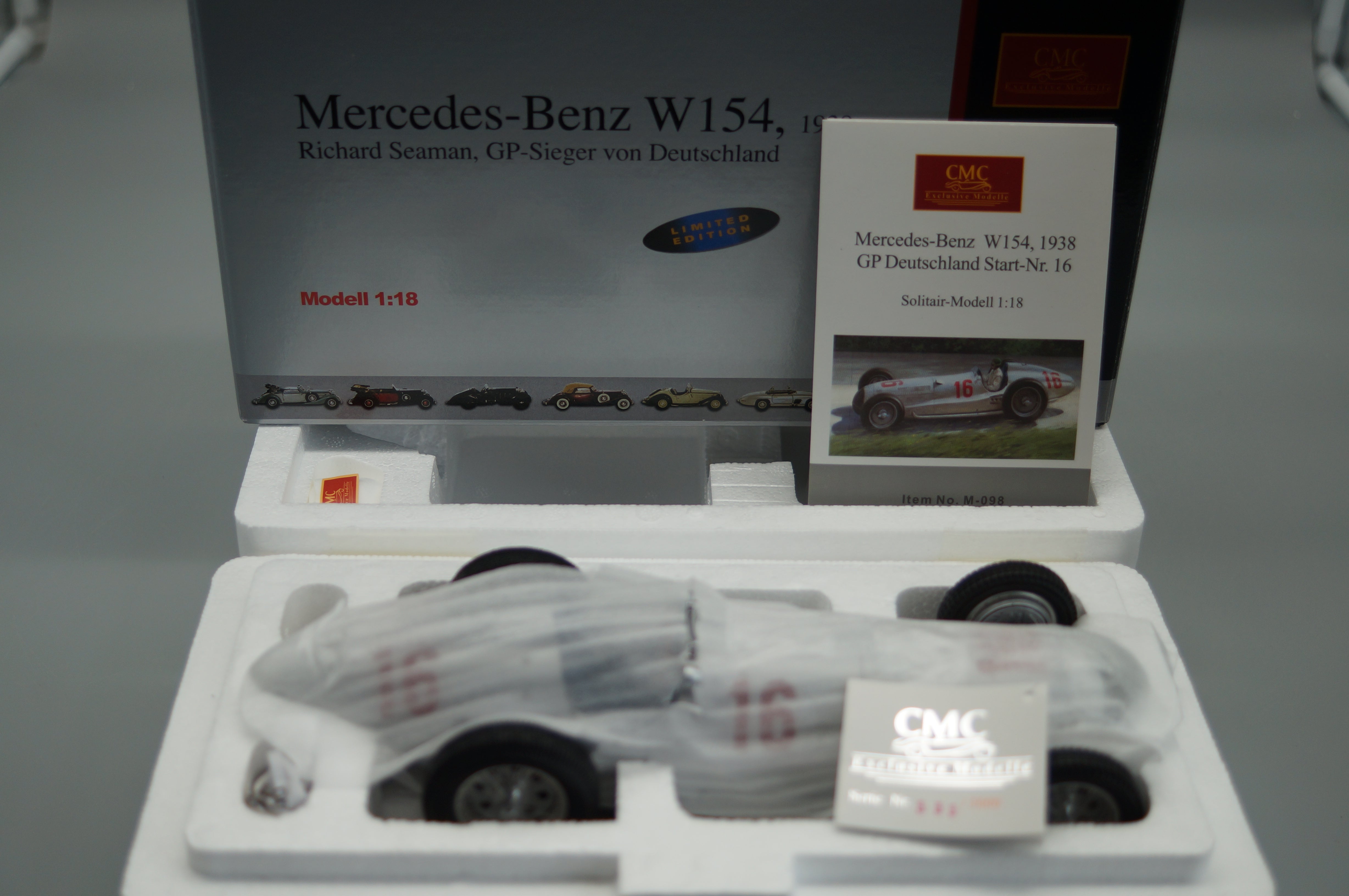 Mercedes-Benz W154 #16 Richard Seaman CMC M-098 LE 3,000