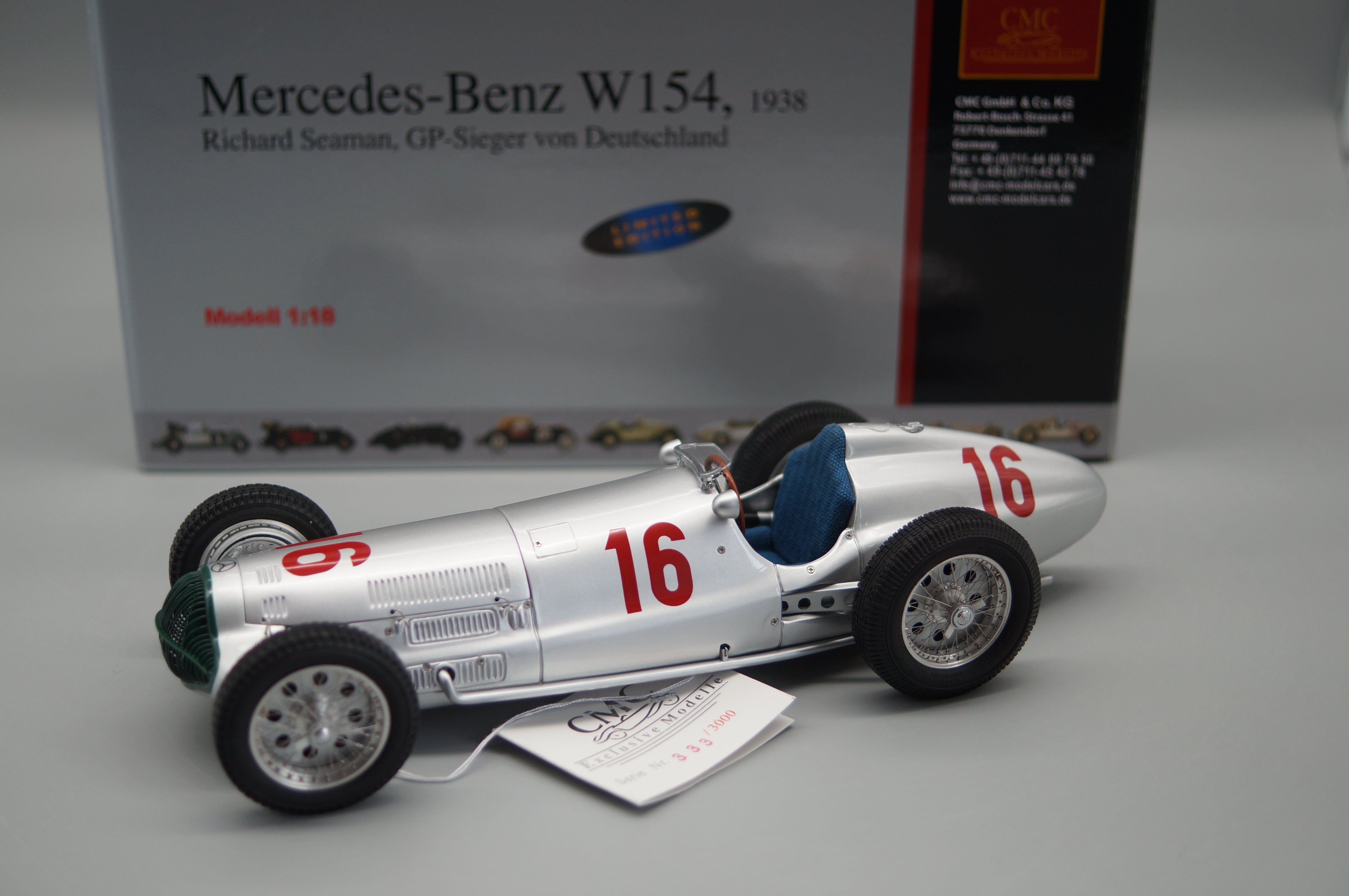 Mercedes-Benz W154 #16 Richard Seaman CMC M-098 LE 3,000