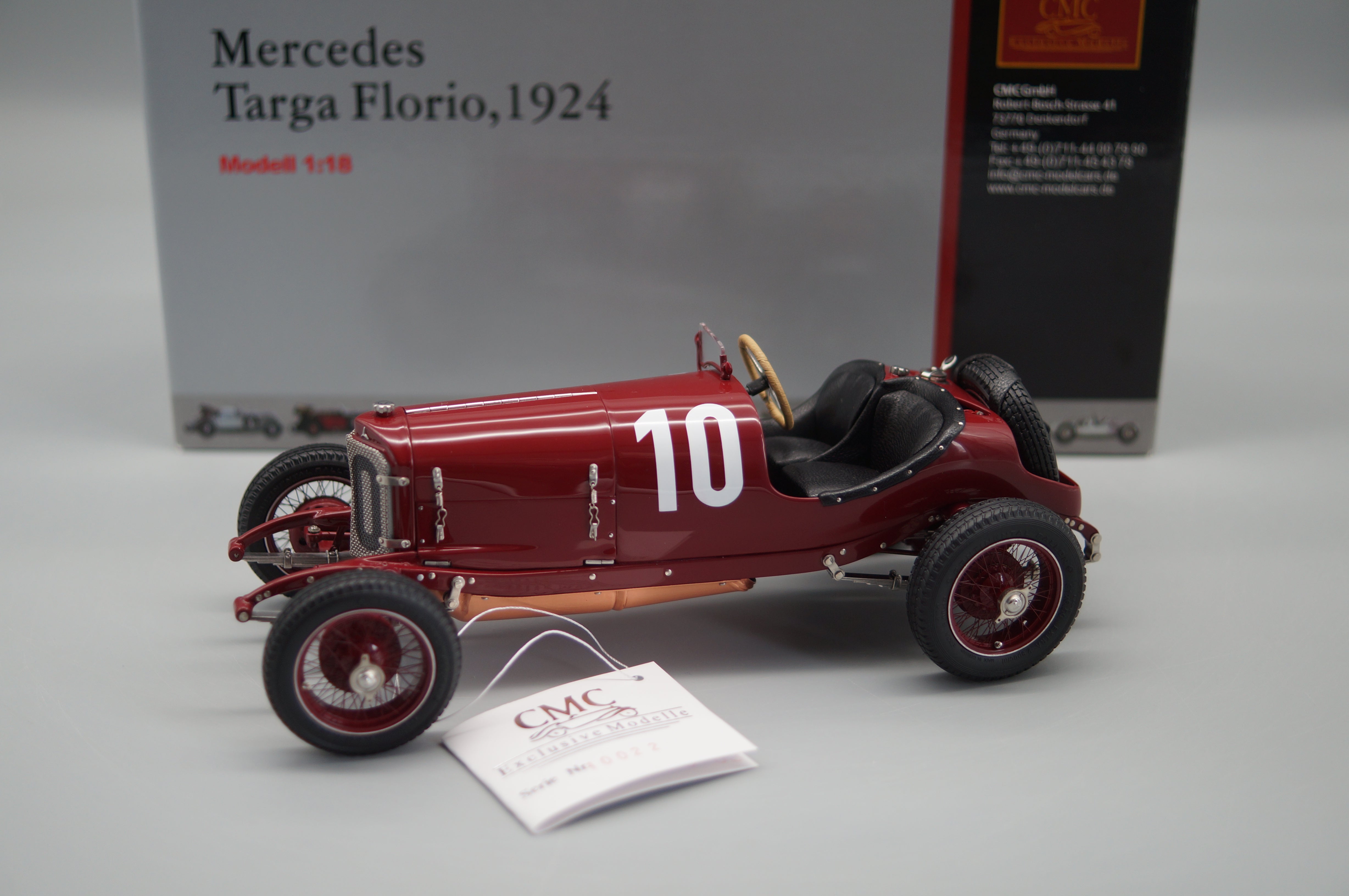 1/18 Mercedes Targa Florio 1924 Christian Werner / Karl Sailer #10022 CMC M-048 -pre-owned