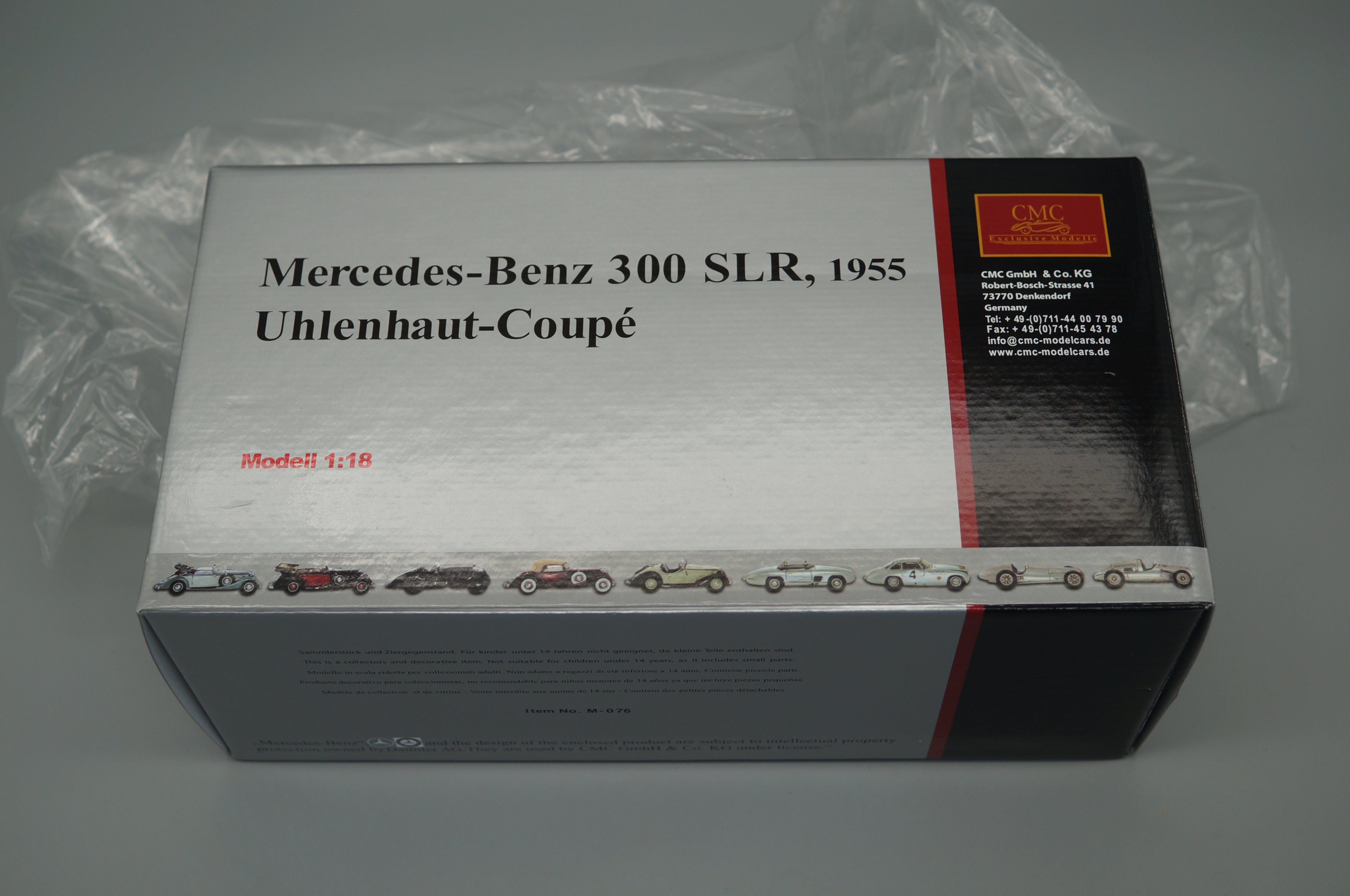 1/18 Mercedes-Benz 300 SLR Uhlenhaut Coupe #3447 Version I CMC M-076 -pre-owned