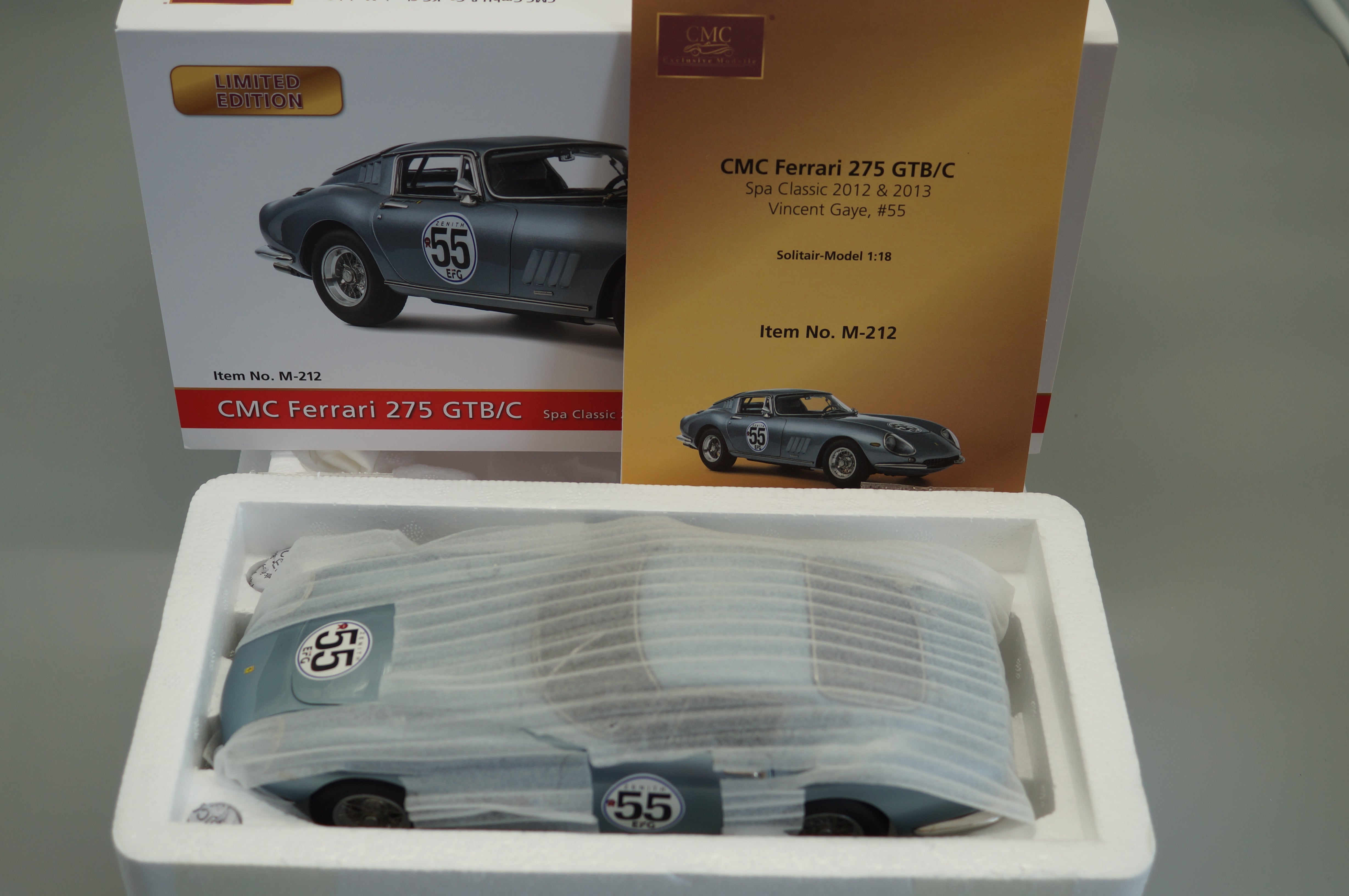 1/18 Ferrari 275 GTB/C #55 Chassis 9057 #0905/1000 CMC M-212 -pre-owned