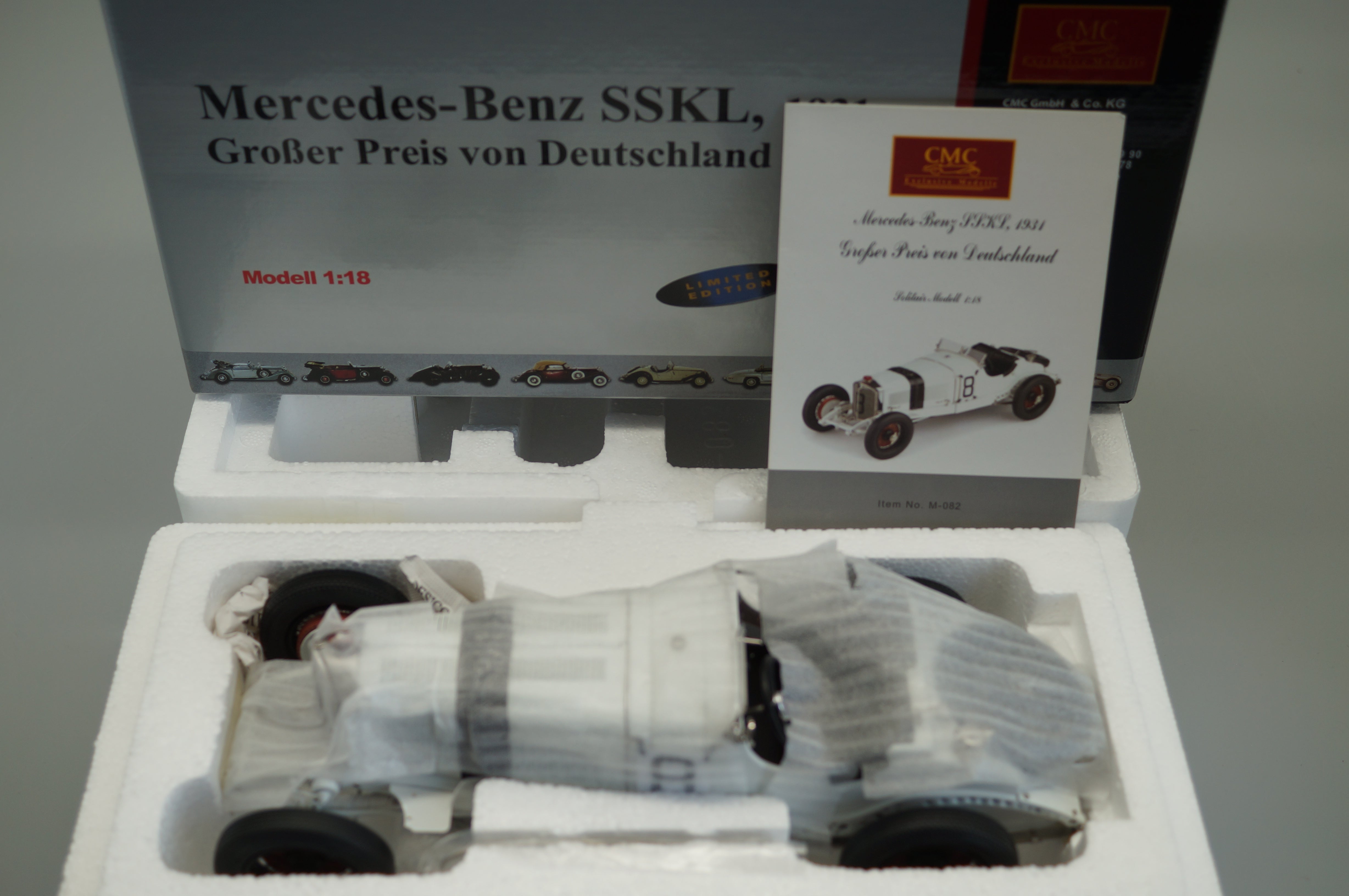 1/18 Mercedes-Benz SSKL #8 German Grand Prix #0857/4000 CMC M-082 - pre-owned