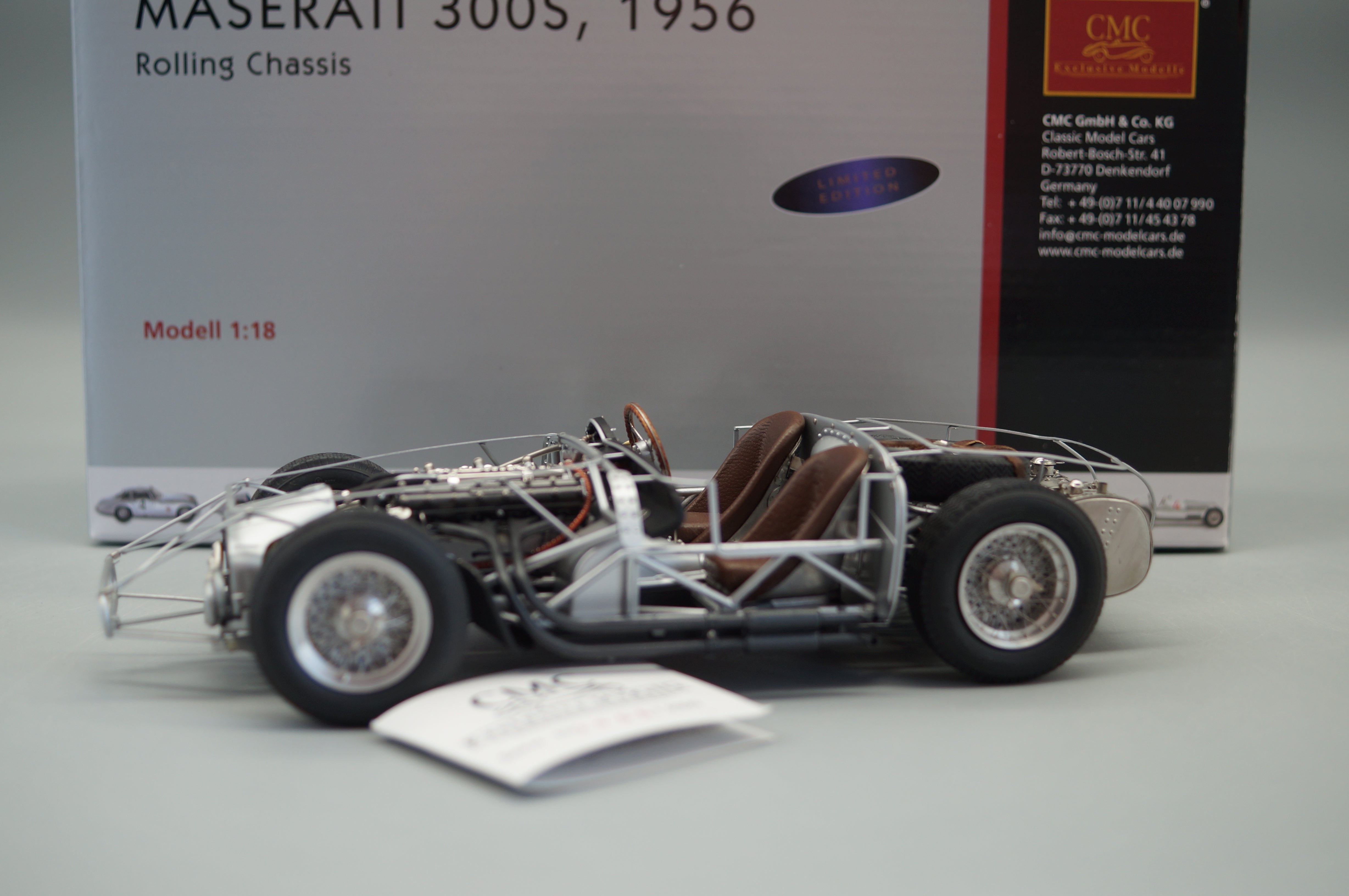 1/18 Maserati 300S Rolling Chassis 1956 #1466/3000 CMC M-109 -pre-owned