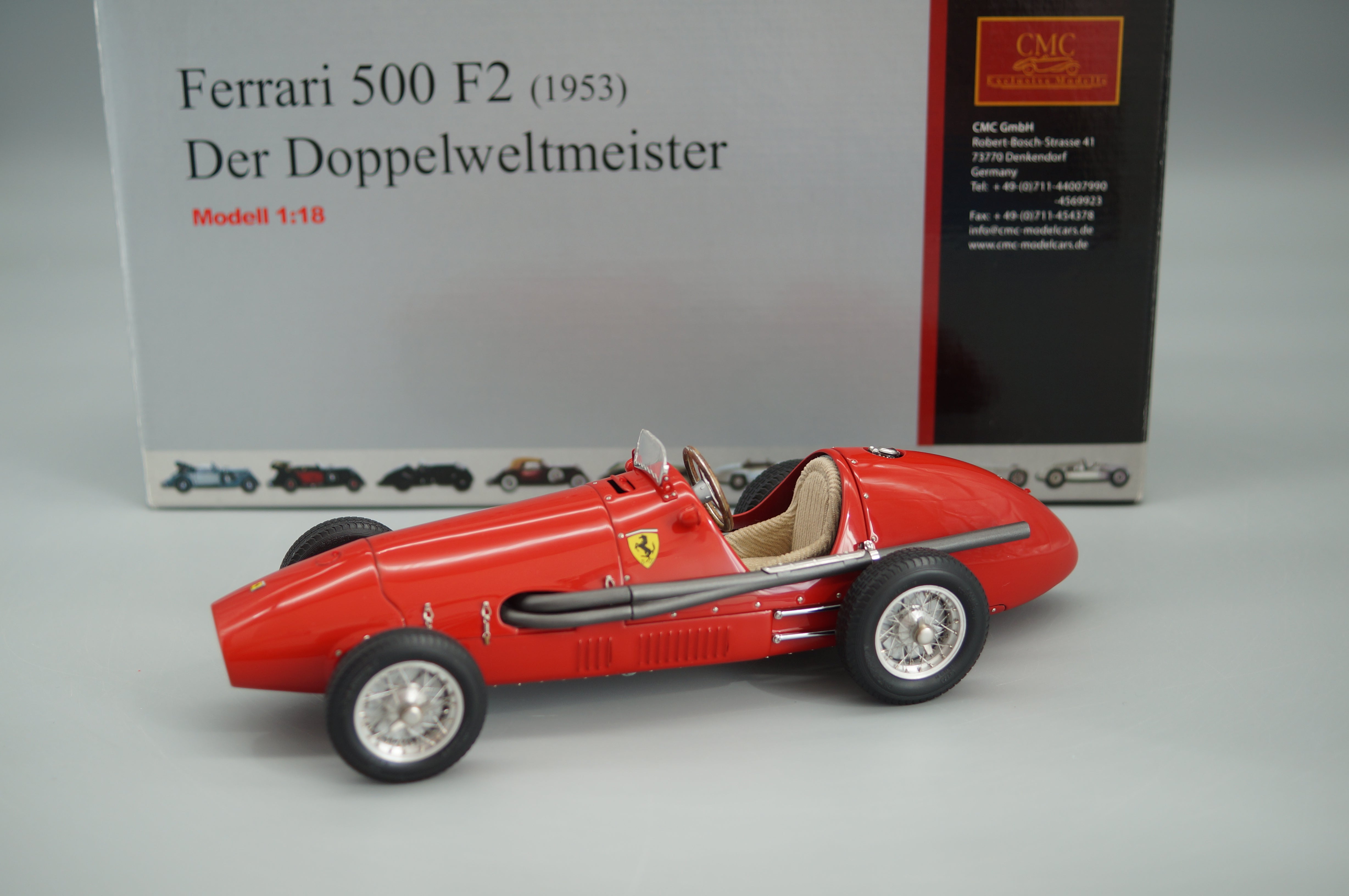 1/18 Ferrari 500 F2 1953 Der Doppelweltmeister #6058 CMC M-056 -pre-owned