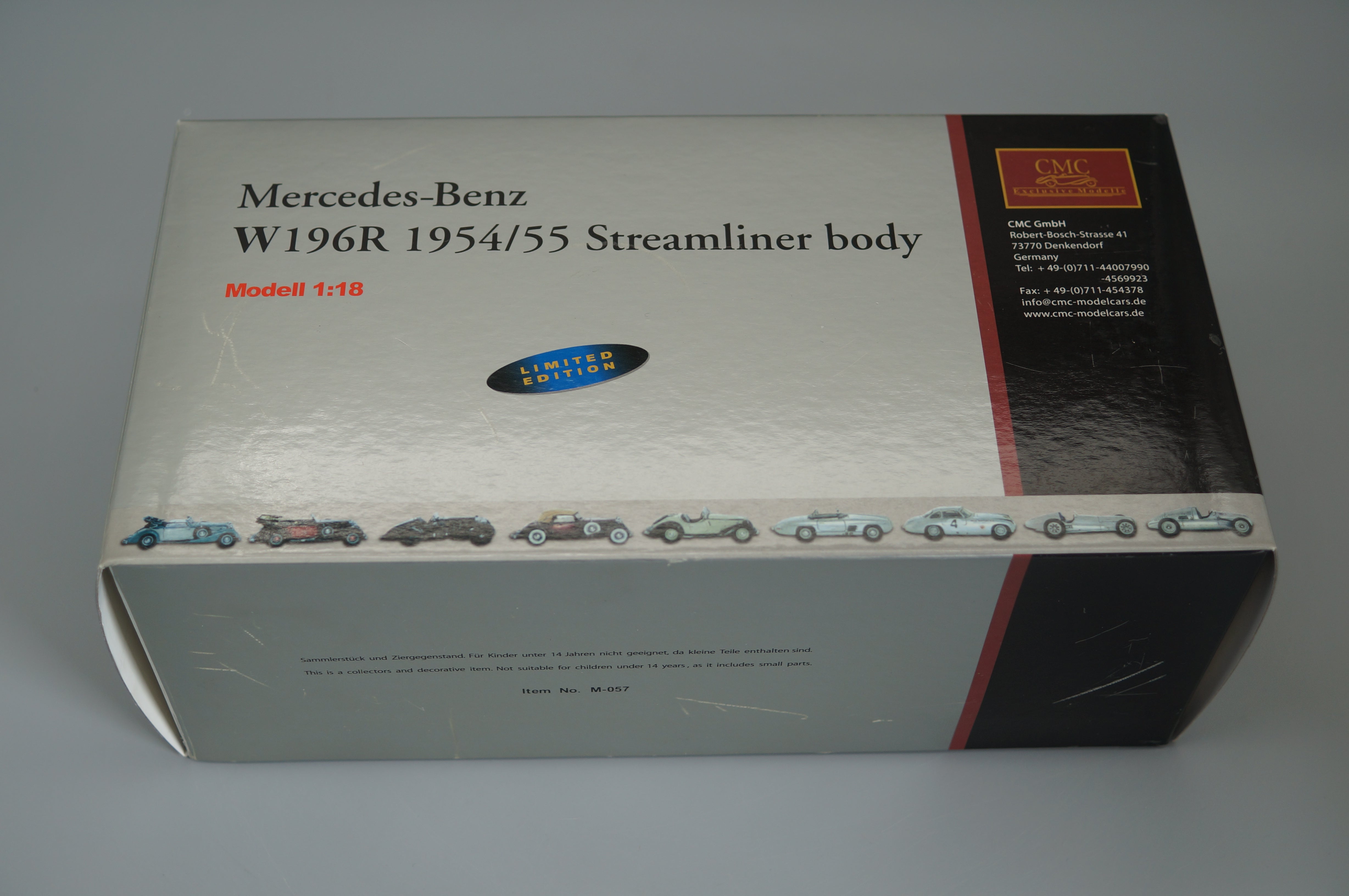 1/18 Mercedes-Benz W196R #16 Stirling MOSS #2781/4000 CMC M-057 - pre-owned