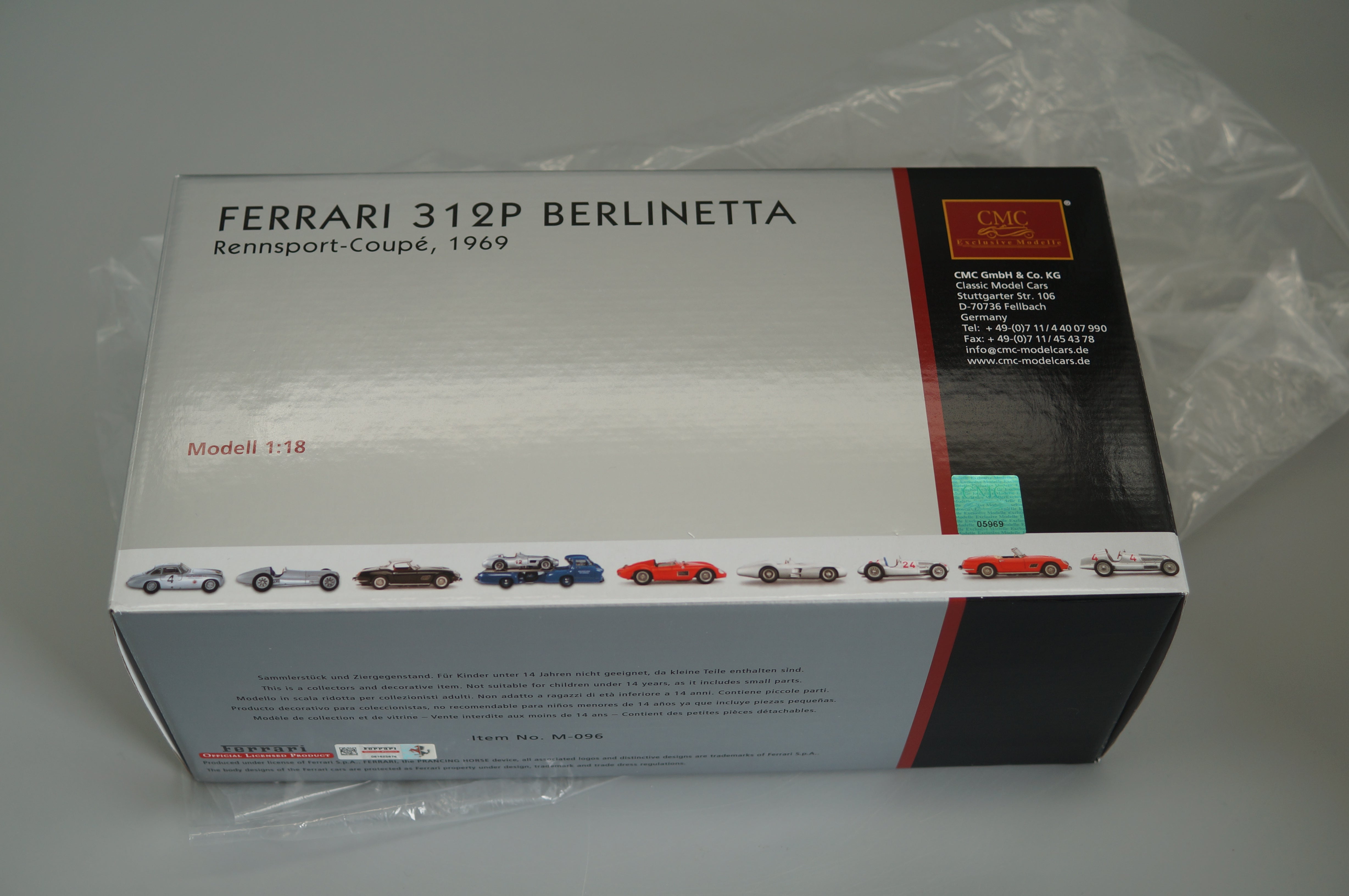 1/18 Ferrari 312P Berlinetta #0620 CMC M-096 -used-